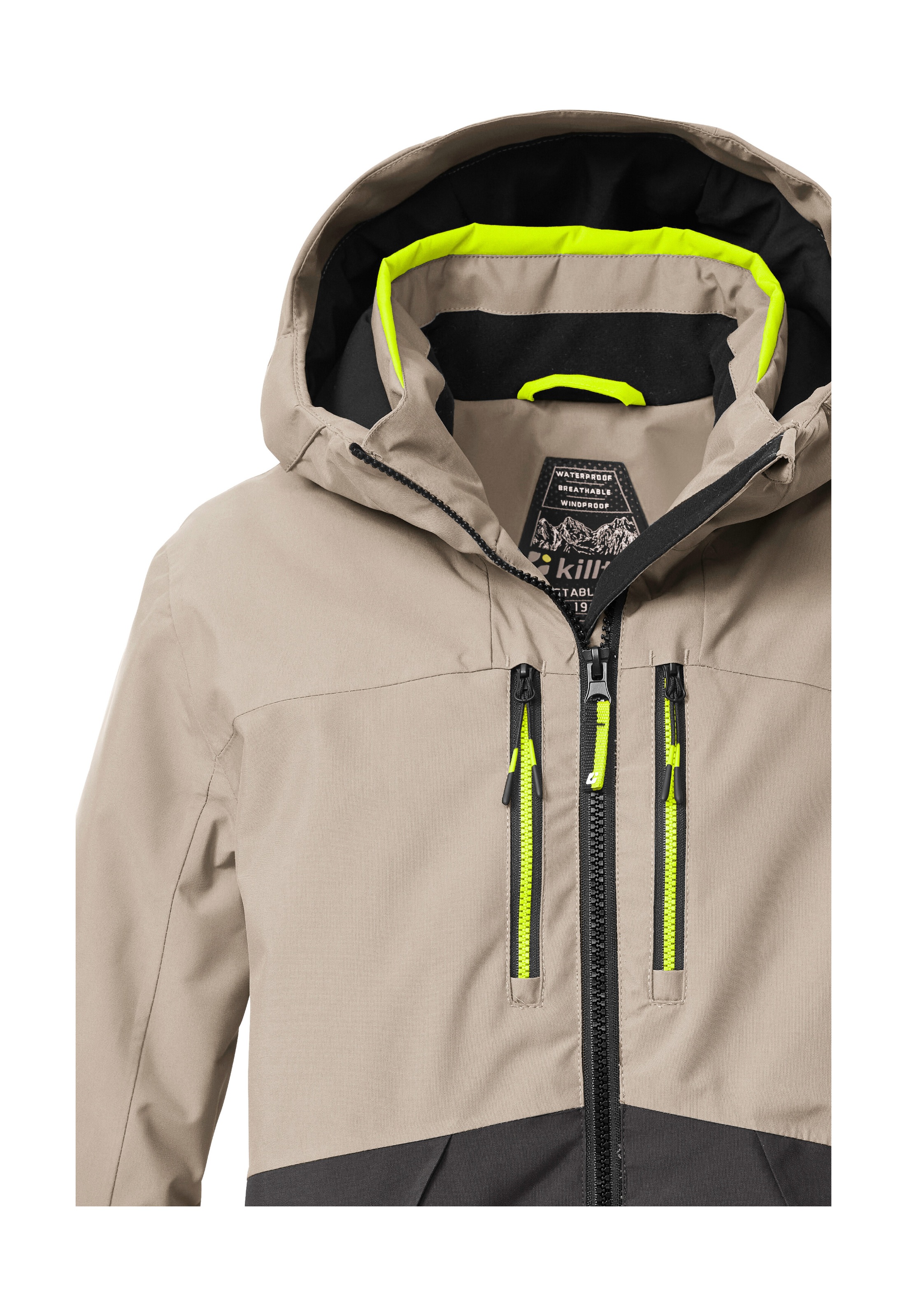 Killtec Skijacke »KSW 201 BYS SKI JCKT«, Stylische, wasser- und winddichte Skijacke mit reflektierenden Details