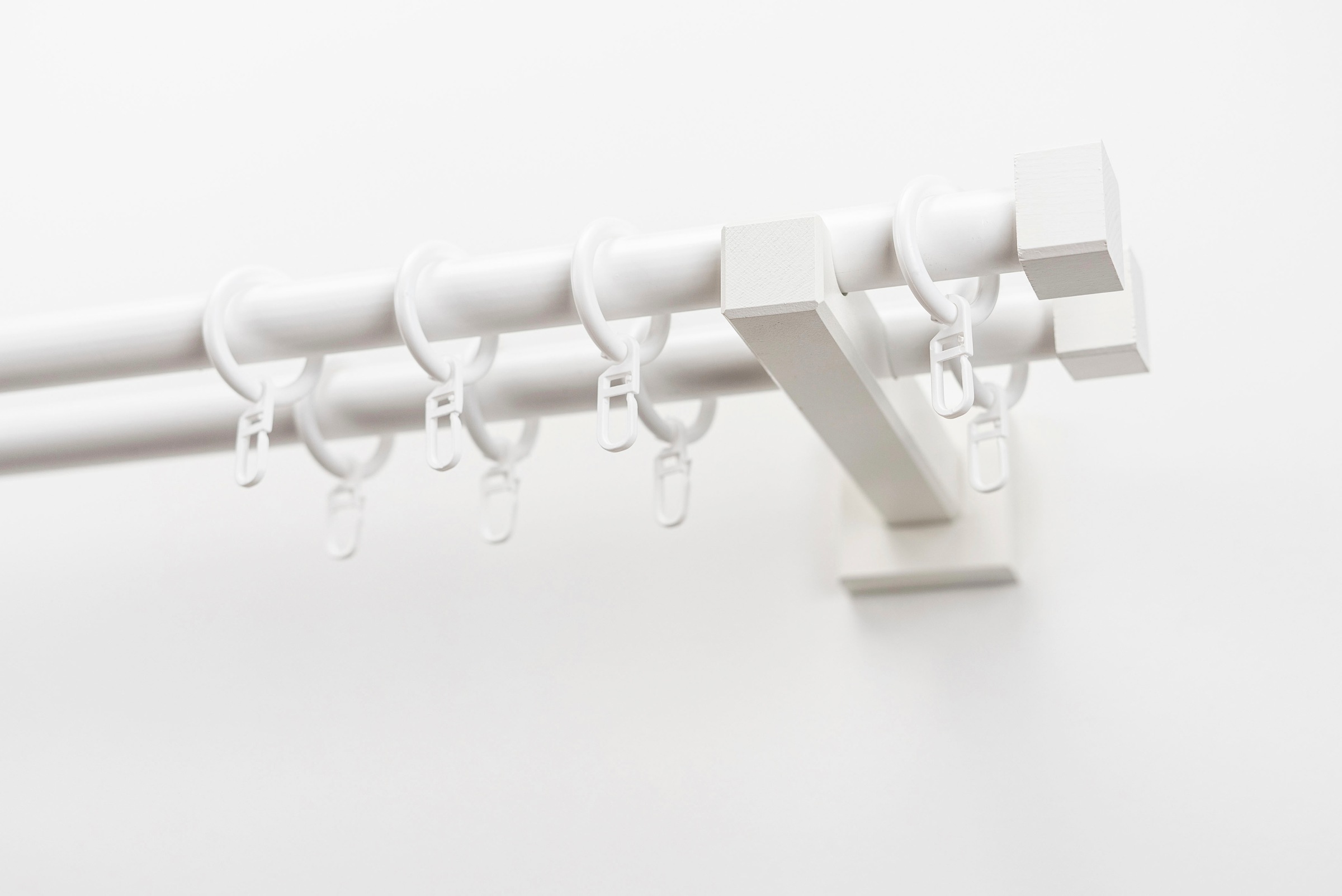 GARESA Gardinenstange "CUBUS" Ø 20 mm 2 läufig-läufig Wunschmaßlänge Vorhan günstig online kaufen