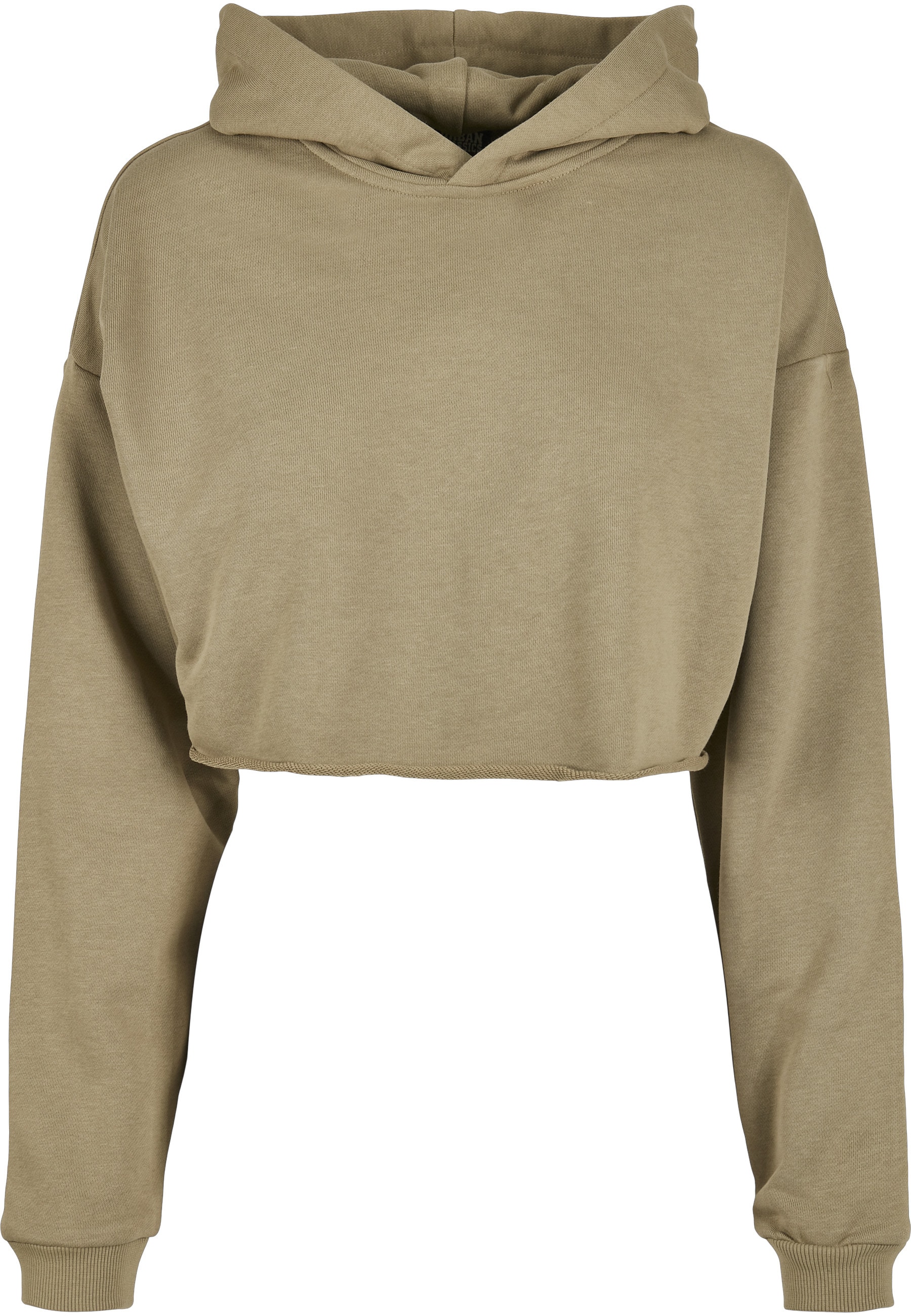 URBAN CLASSICS Rundhalspullover "Urban Classics Damen Ladies Oversized Cropped Hoody" 1 Stk.