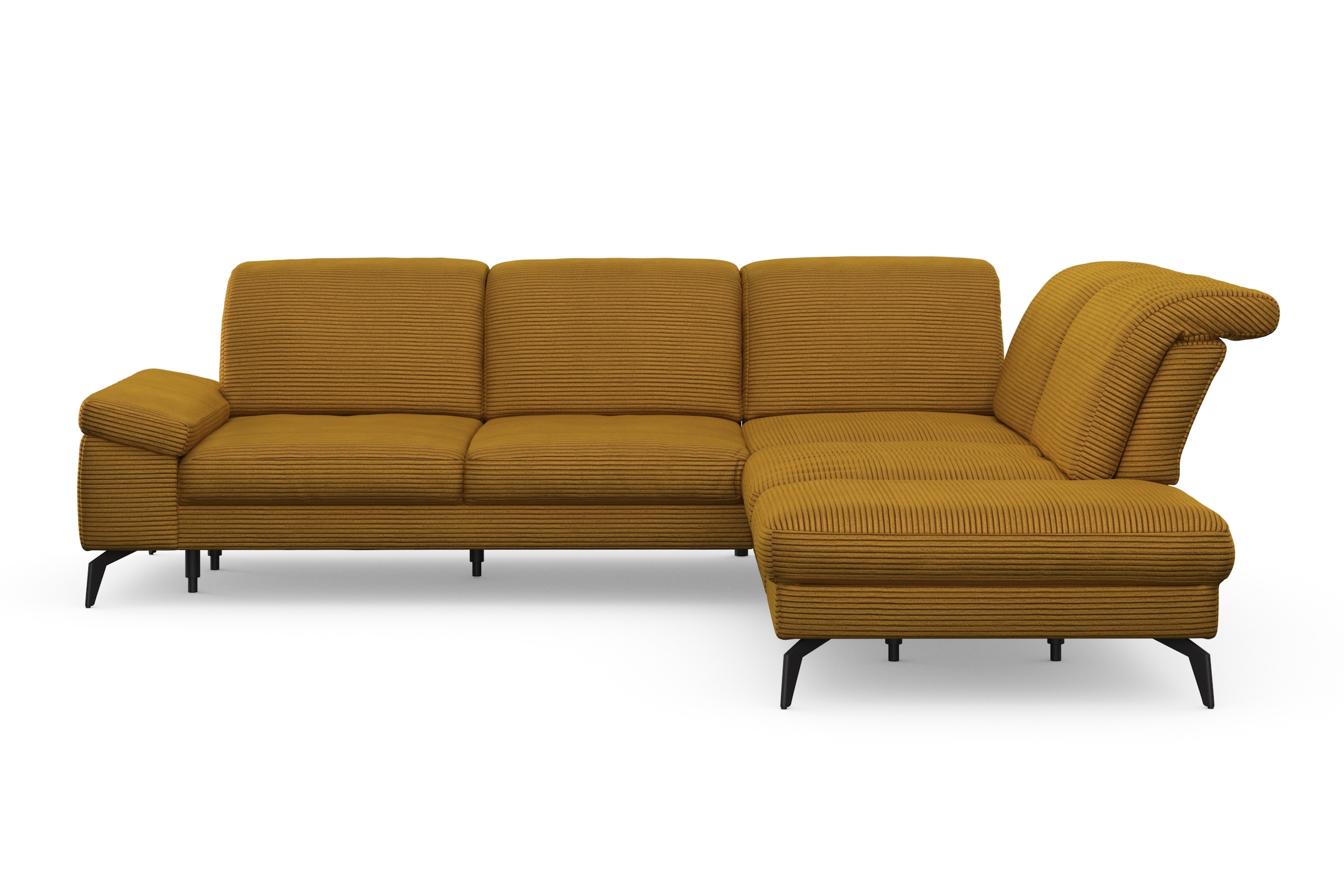 sit&more Ecksofa »Cabana L-Form«, Ottomane, wahlweise mit Sitztiefen-,Armlehnen- und Kopfteilfunktion