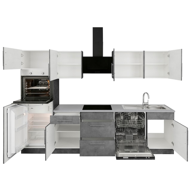 wiho Küchen Küchenzeile »Cali«, ohne E-Geräte, Breite 280 cm kaufen | BAUR