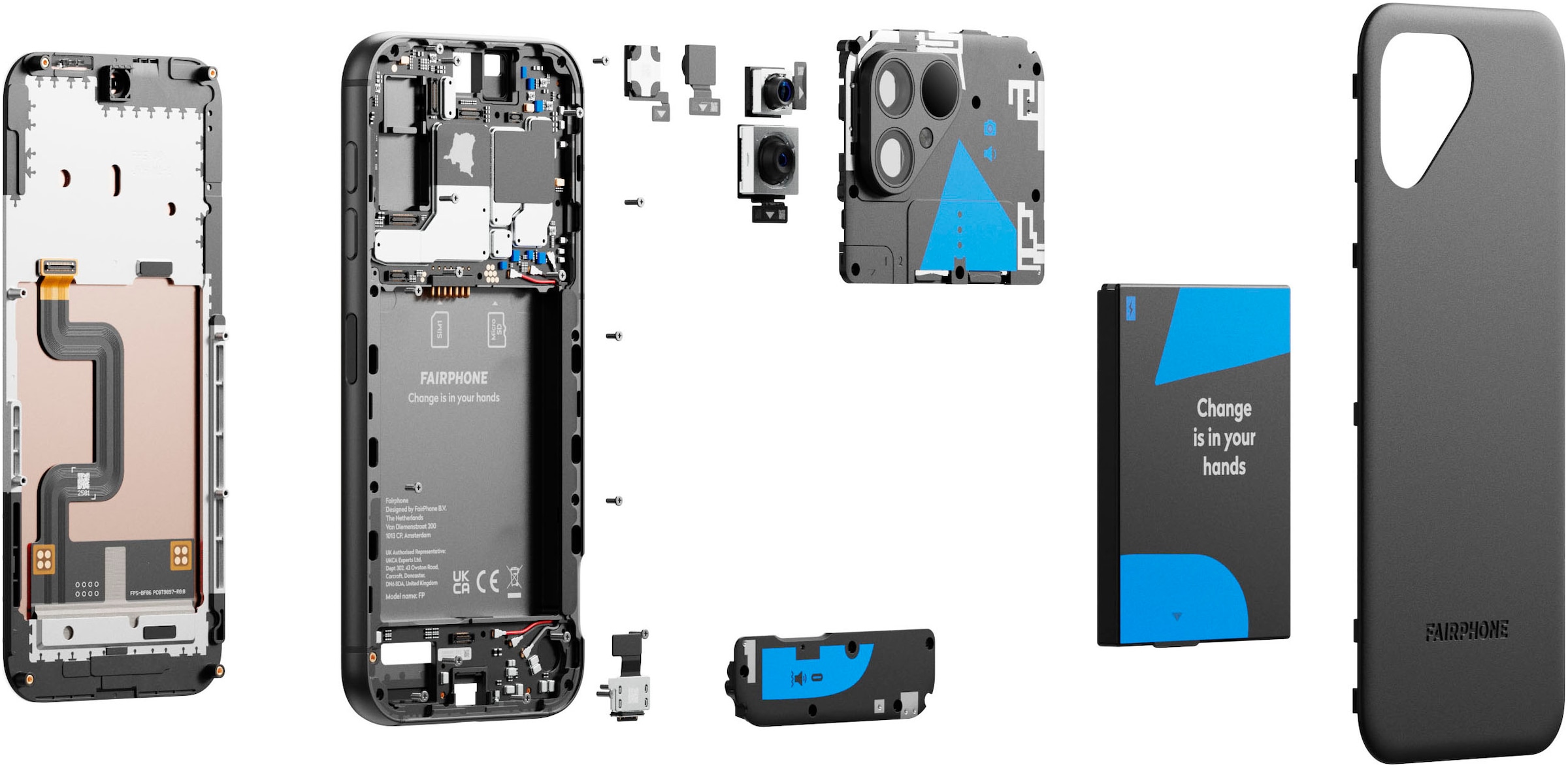 Fairphone Smartphone »5 128GB«, schwarz