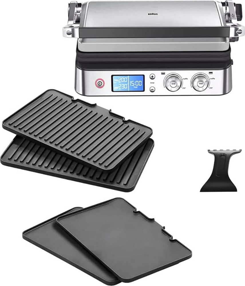 Braun Kontaktgrill "Multigrill 9 CG 9043 silber", 2000 W