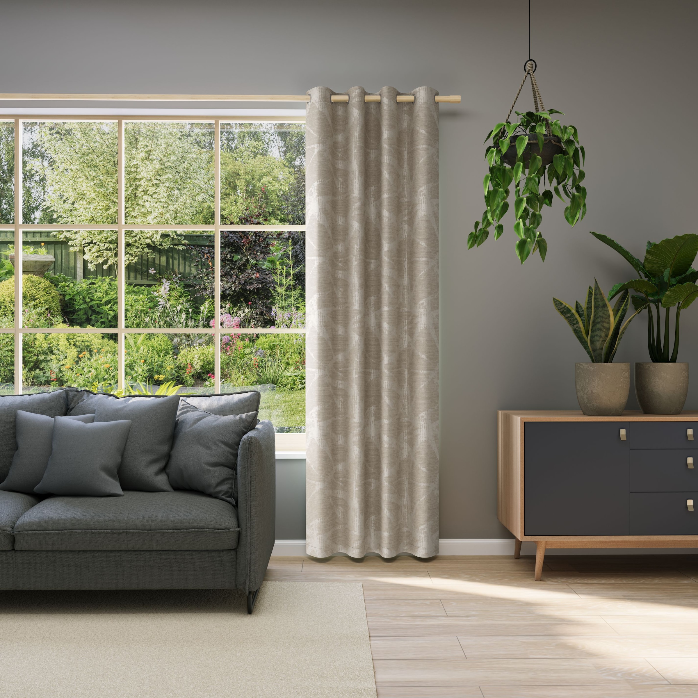 Neutex for you Vorhang "BELUGA" Ösen 1 Stk. tlg. Jacquard mit Allover-Desig günstig online kaufen