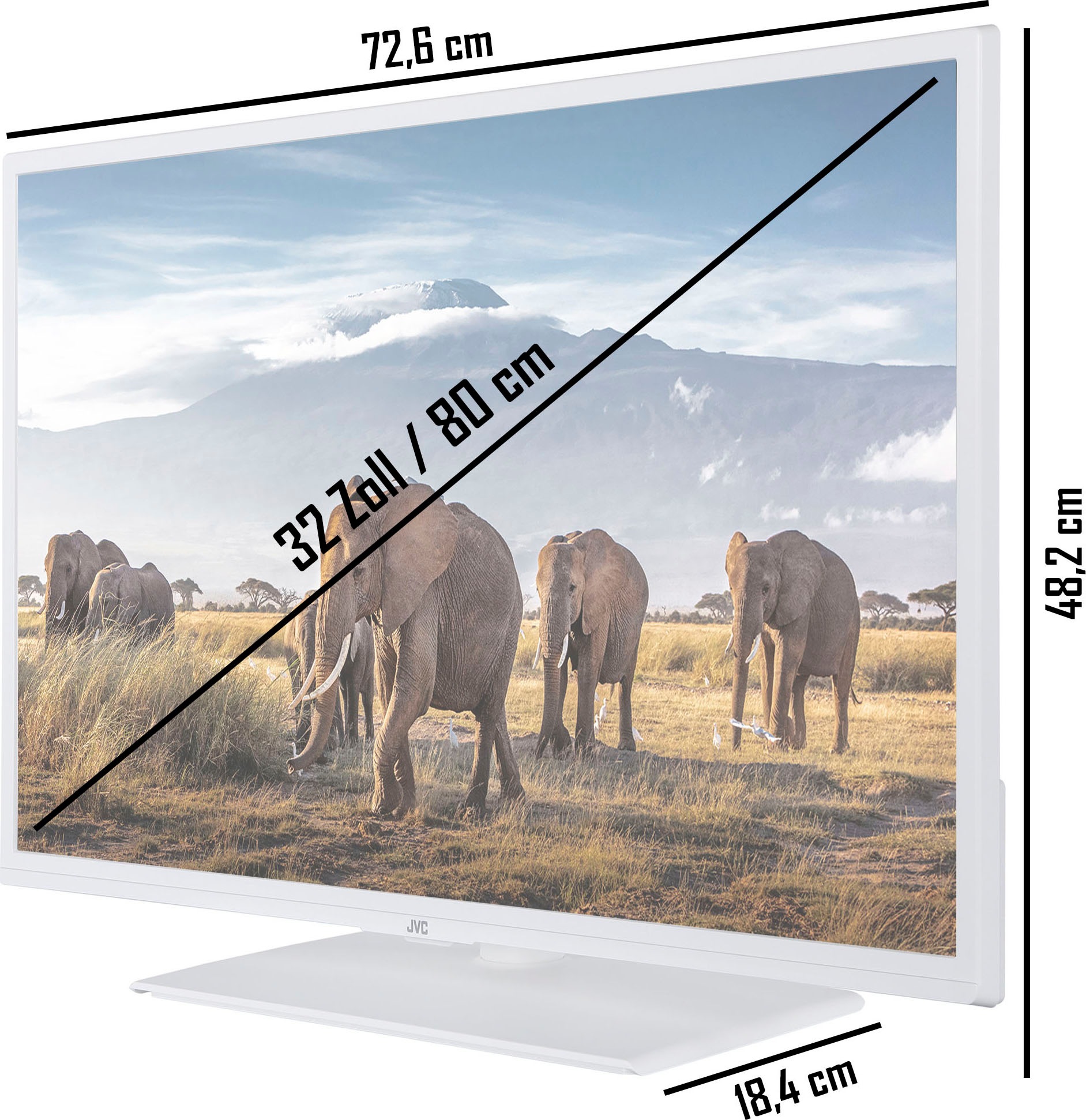 JVC LED-Fernseher »LT-32VF5156W«, Full HD, Smart-TV
