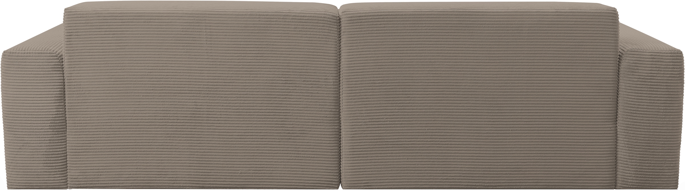 WERK2 Sofa »Zeus 3-Sitzer, Big-Sofa, Breite 256cm, Tiefe 105cm, modern und bequem«, Curvy Trend 3-Sitzer mit urbaner Optik