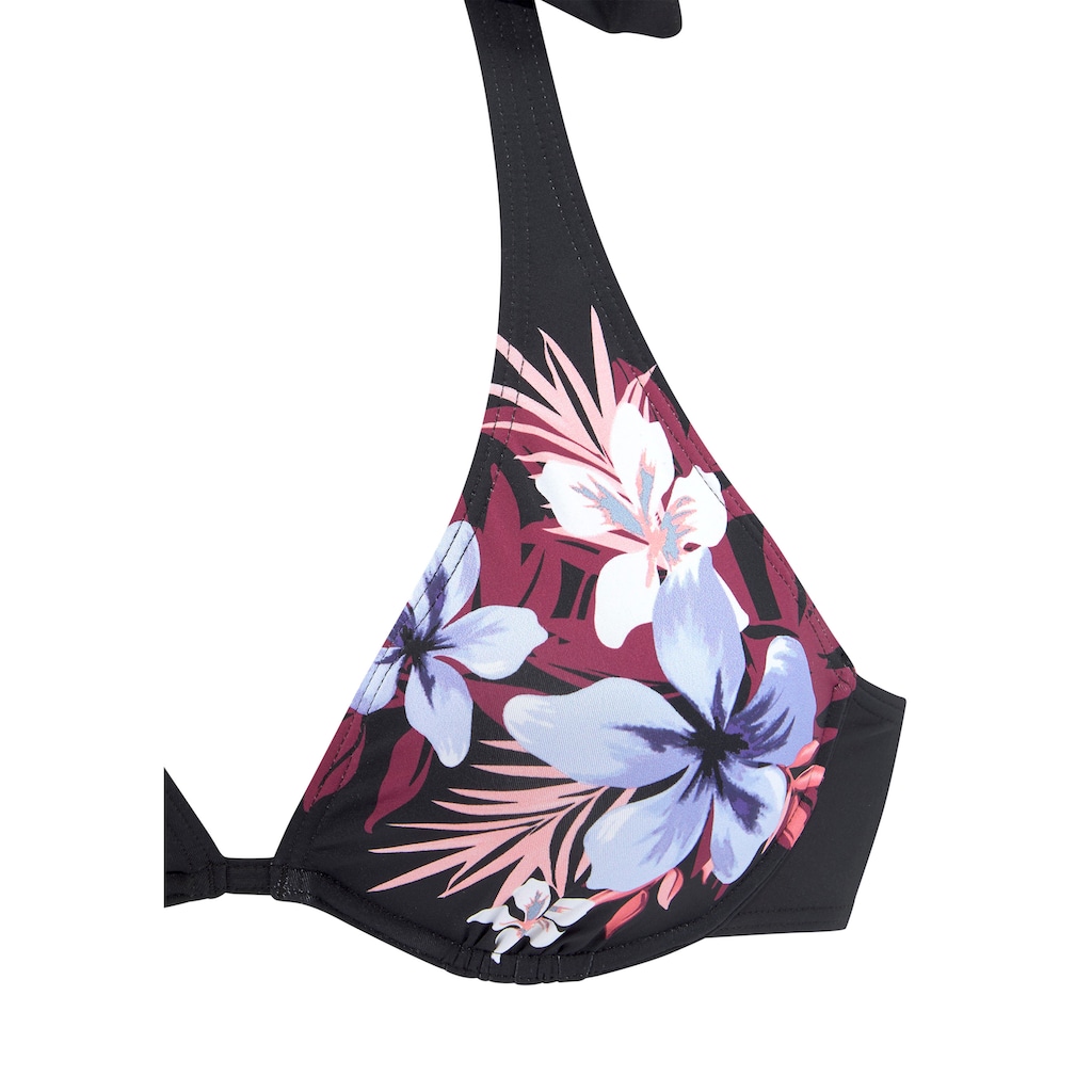LASCANA Bügel-Bikini, (Set), mit platziertem Blumenprint