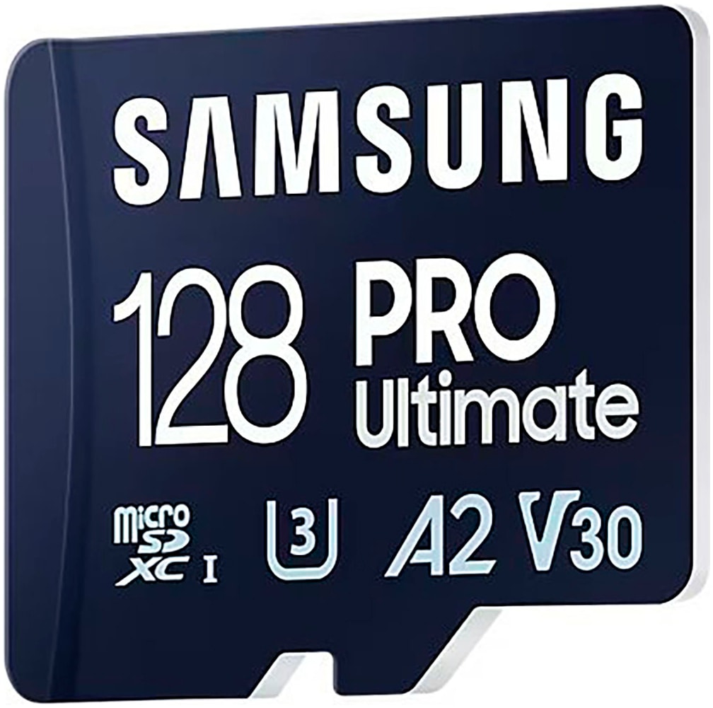 Samsung Speicherkarte »Pro Ultimate 128 GB«, (Video Speed Class 30 (V30)/UHS Speed Class 3 (U3) 200 MB/s Lesegeschwindigkeit)