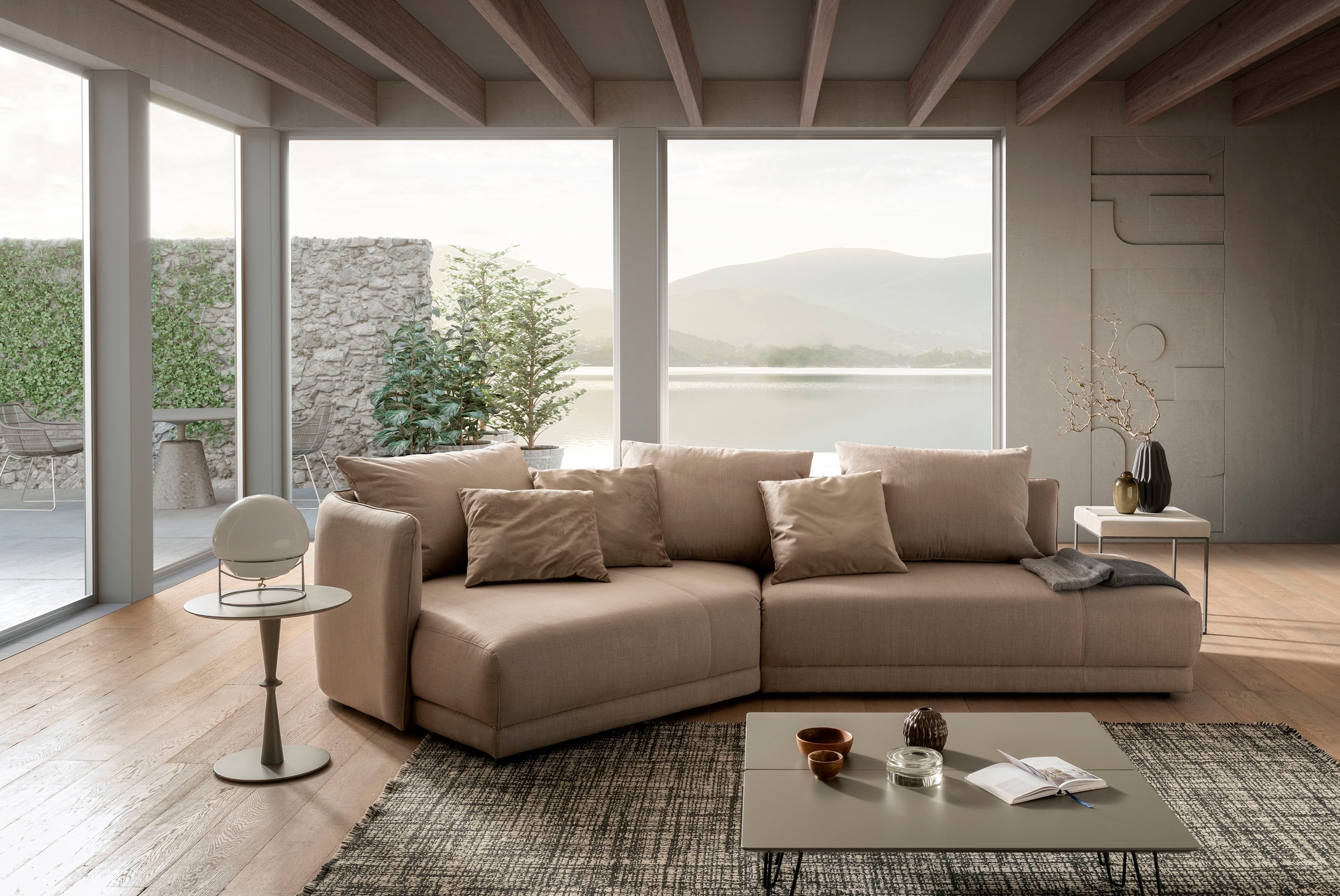 designwerk Ecksofa "New York L-Form, anmutendes Designsofa", mit moderner R günstig online kaufen