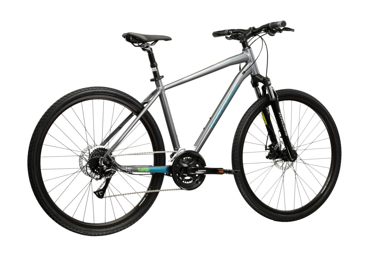 Kross Crossrad »Evado 3.0 grau« 16 Gang Shimano ACERA M3020 Schaltwerk Kettenschaltung