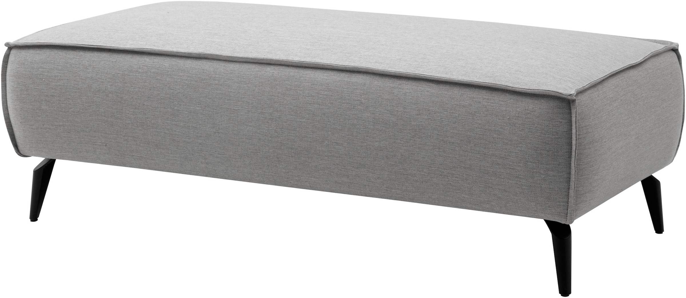 OTTO home Wohnlandschaft »TVINNU Leinenoptik, 354, mit Hocker« Recamiere rechts/links, stellbar zum Schlafsofa (Krokodilverbinder)