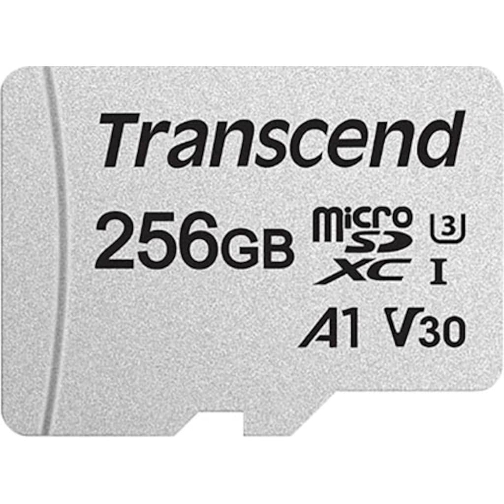 Transcend Speicherkarte »microSDXC 300S 256 GB«, (UHS Class 10 100 MB/s Lesegeschwindigkeit)