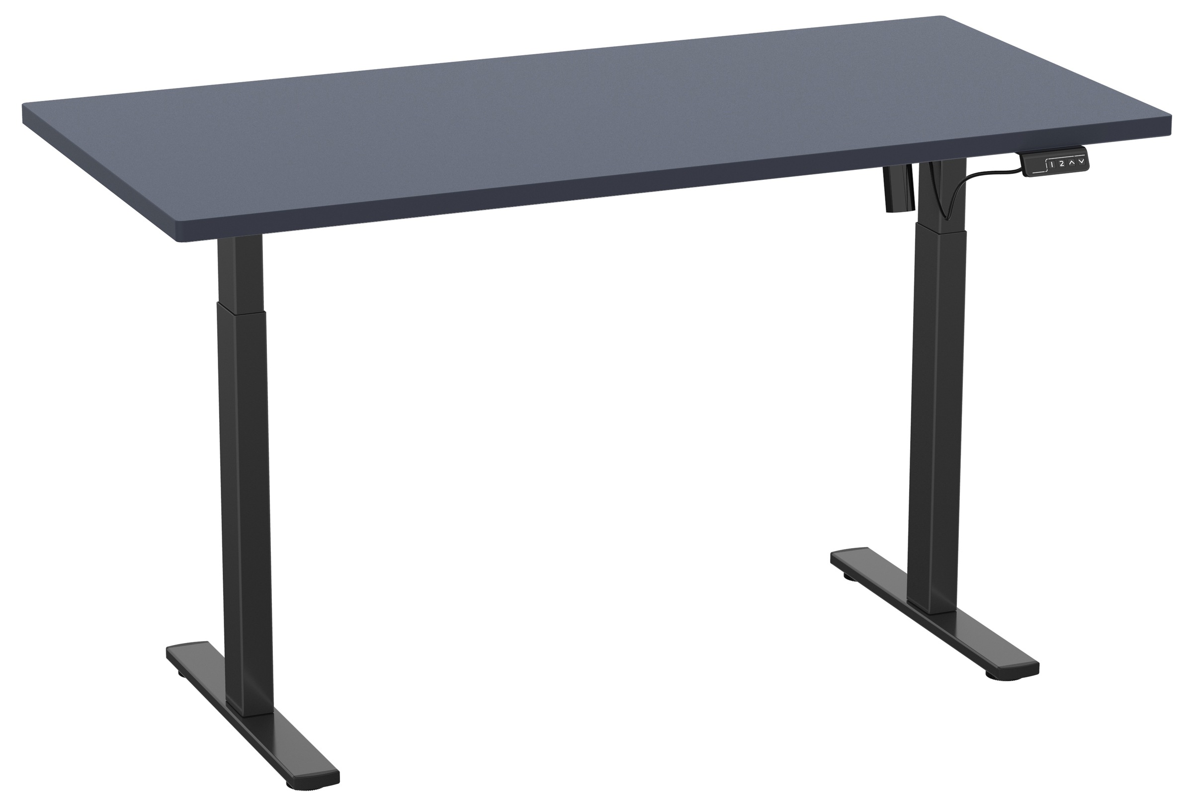 VCM Schreibtisch »VCM Höhenverstellbarer Schreibtisch stufenlos elektrisch höhenverstellbar Lona 110x80 Schwarz«, (Lona)