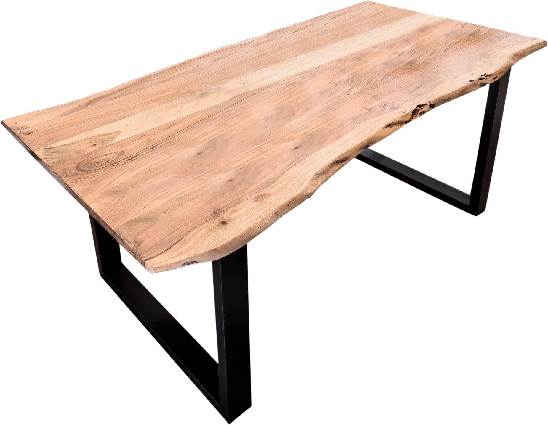 SIT Esstisch "Tops&Tables", Tischplatte aus Akazie mit Baumkante wie gewach günstig online kaufen