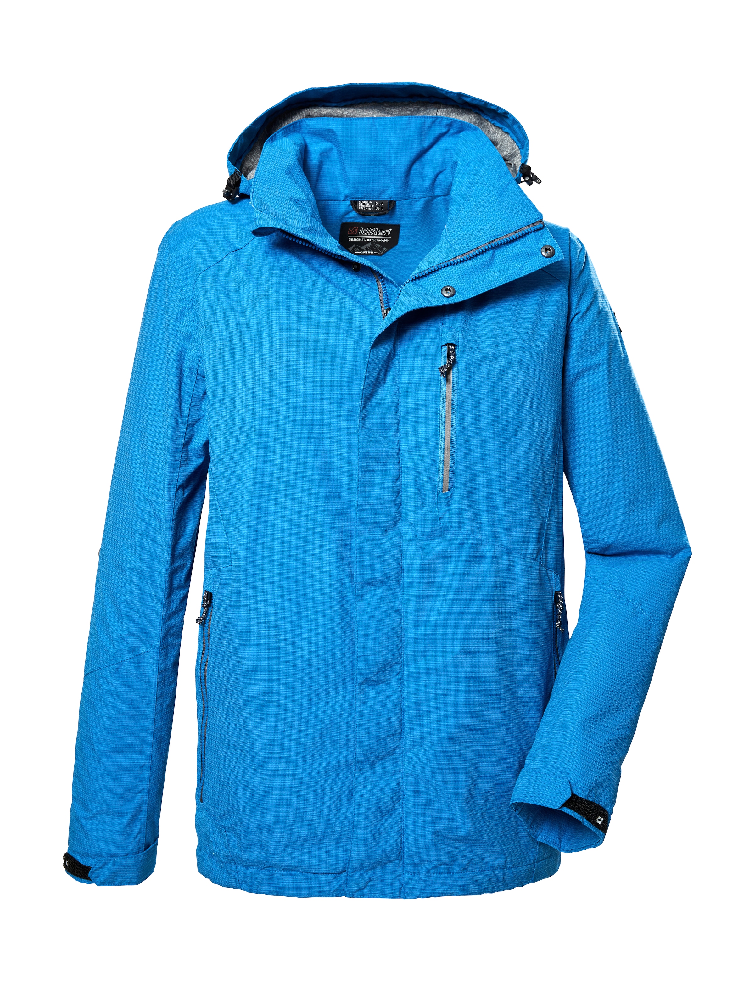 Killtec Outdoorjacke "KOS 256 MN JCKT CARLEB" Wind- und wasserdichte Herrenjacke mit abnehmbarer Kapuze