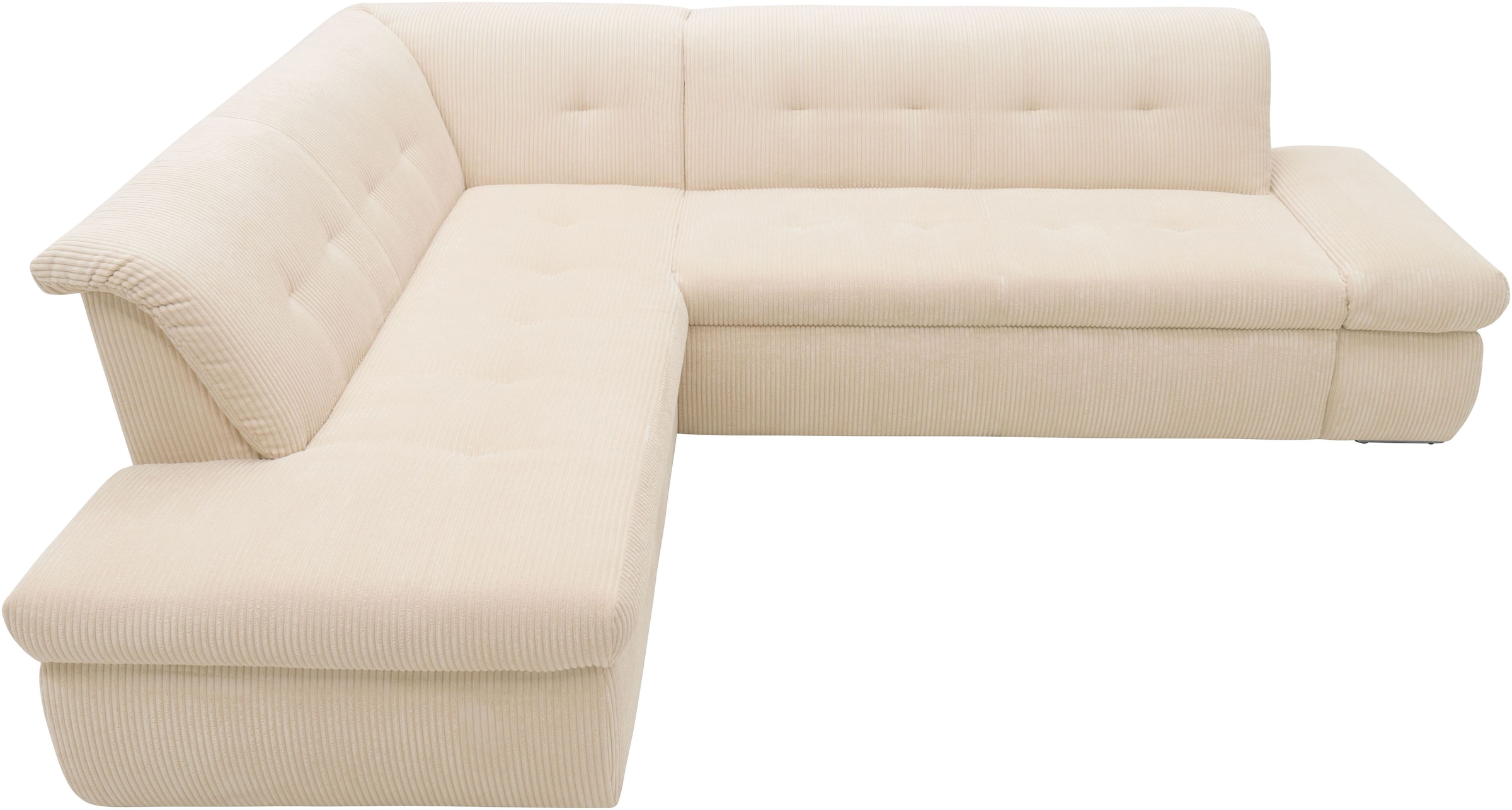 DOMO collection Ecksofa "Moric L-Form", wahlweise mit Bettfunktion und Arml günstig online kaufen