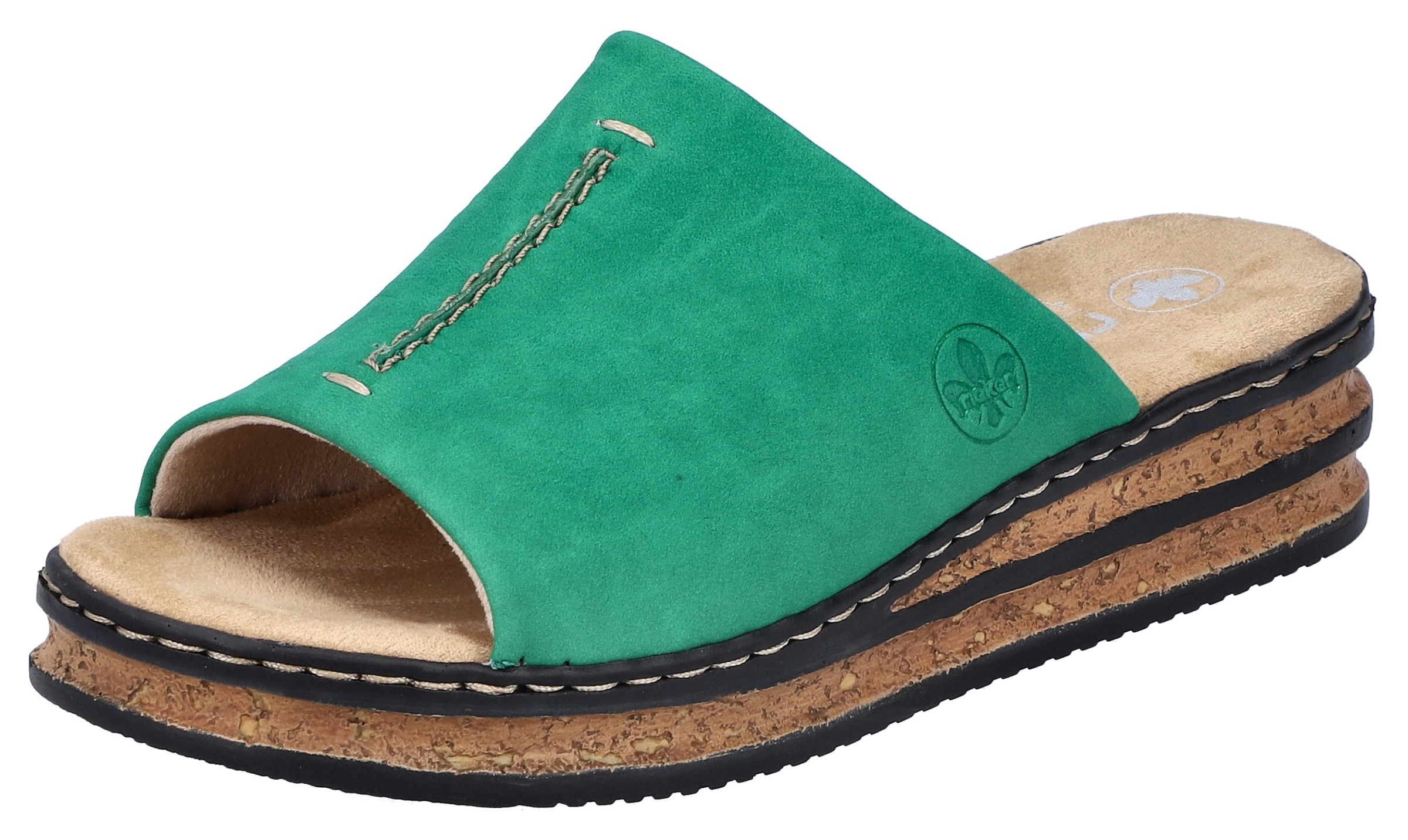 Rieker Pantolette Keilabsatz, Sommerschuh, modische Keilsohle günstig online kaufen