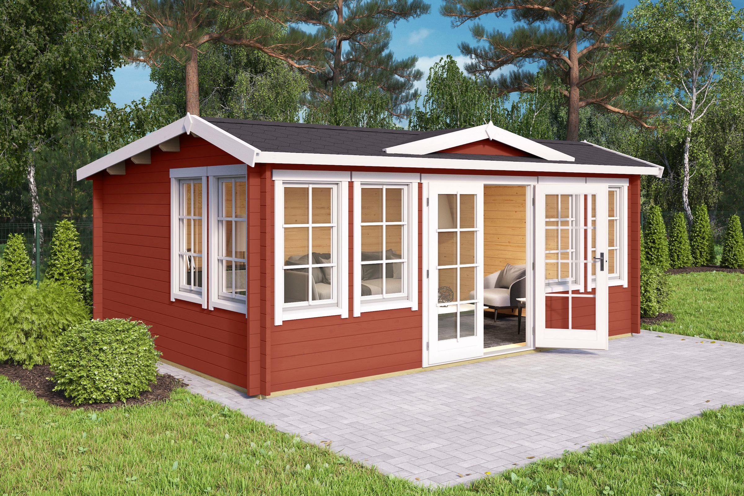 LASITA MAJA Gartenhaus »BALMORAL«, (Set, inkl. Fussbodenbretter zum verlegen)