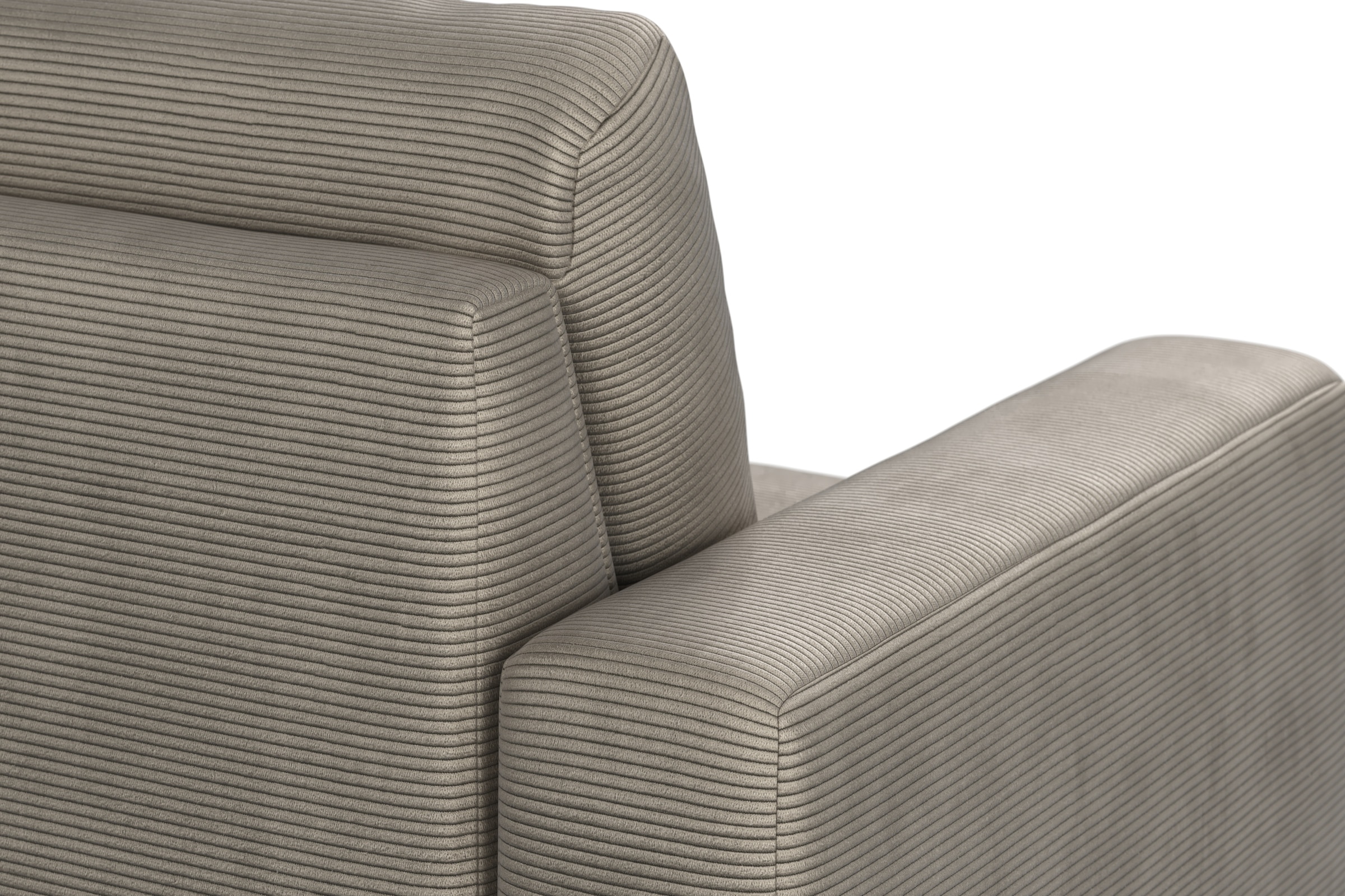 Home affaire Ecksofa »Summer L-Form«, mit Recamiere, mit oder ohne Bettfunktion und Bettkasten, Cord-Bezug