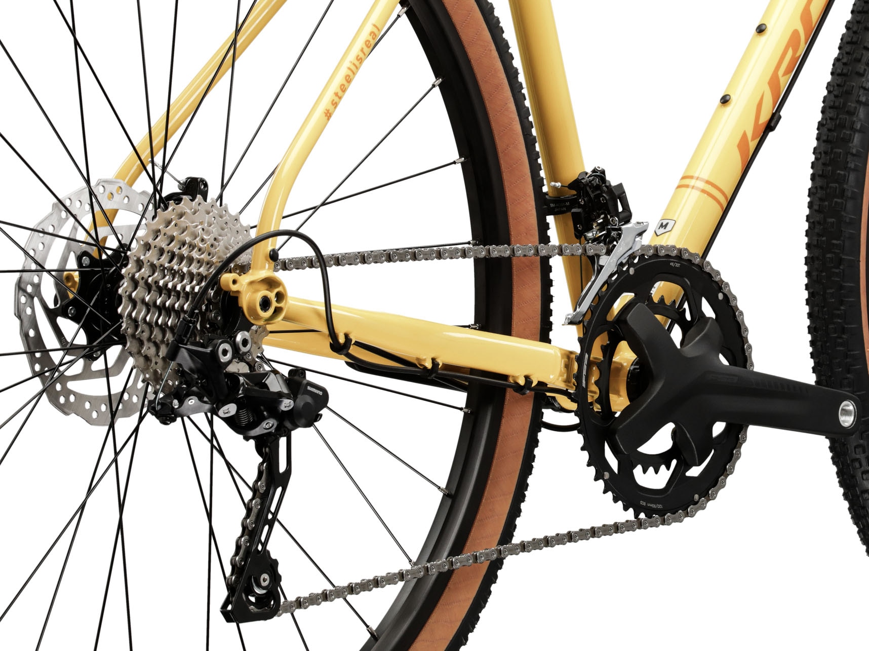 Kross Gravelbike »KROSS Gravelbike Esker 4.0 28" gelb«, 20 Gang, Shimano, GRX RX400 Schaltwerk, Kettenschaltung