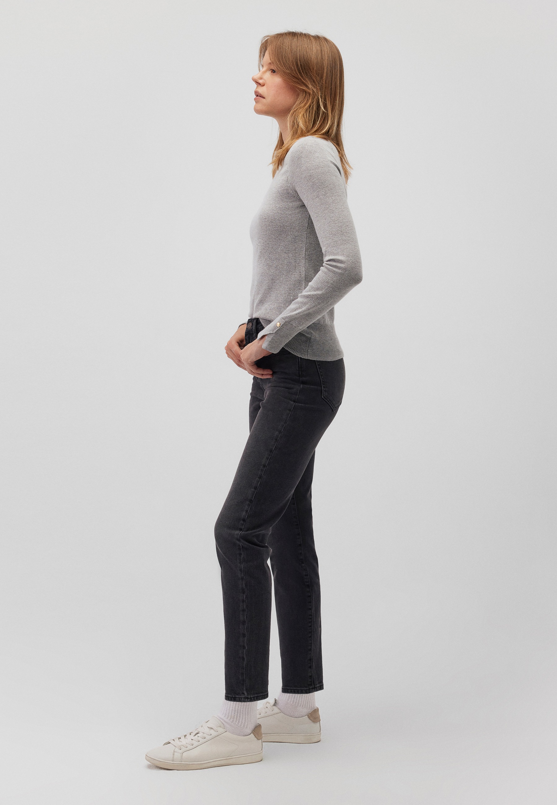 Mavi Strickpullover »CREW NECK BASIC SWEATER«, Pullover Feinstrick