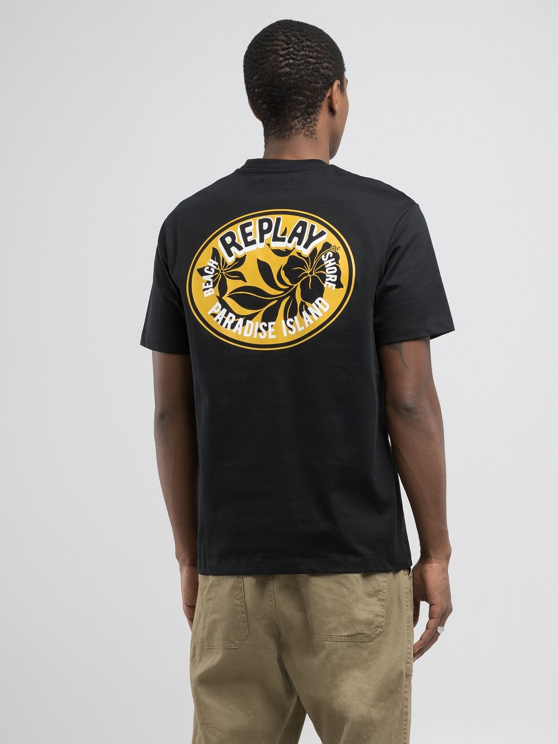 Replay T-Shirt, mit Backprint