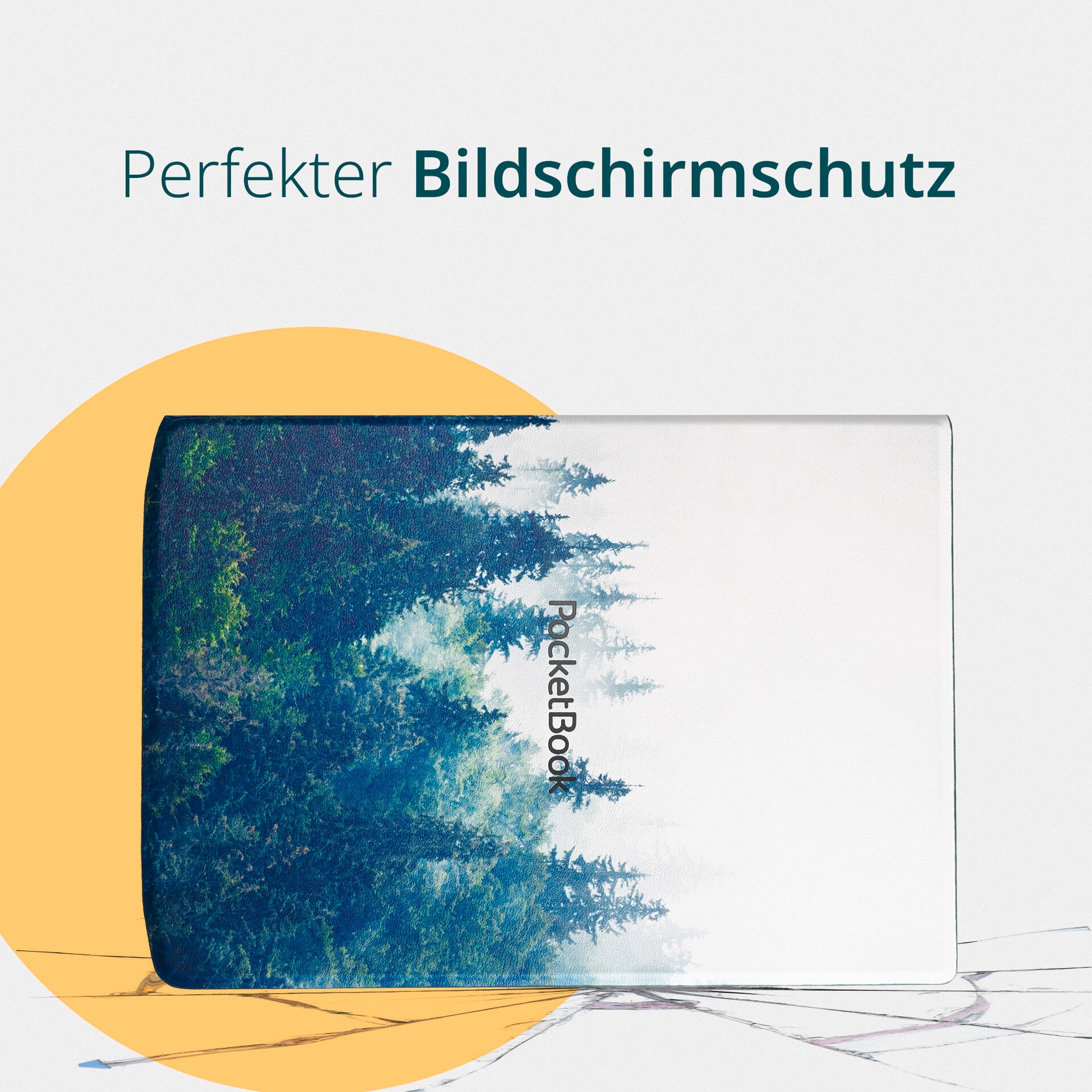 PocketBook E-Reader-Hülle »Flip Cover 7,8 für InkPad 4, InkPad Color 2 & InkPad Color 3«, 19,8 cm (7,8 Zoll), Backcover, Schutzhülle, Book Cover, Case, Schutzcase, stoßfest