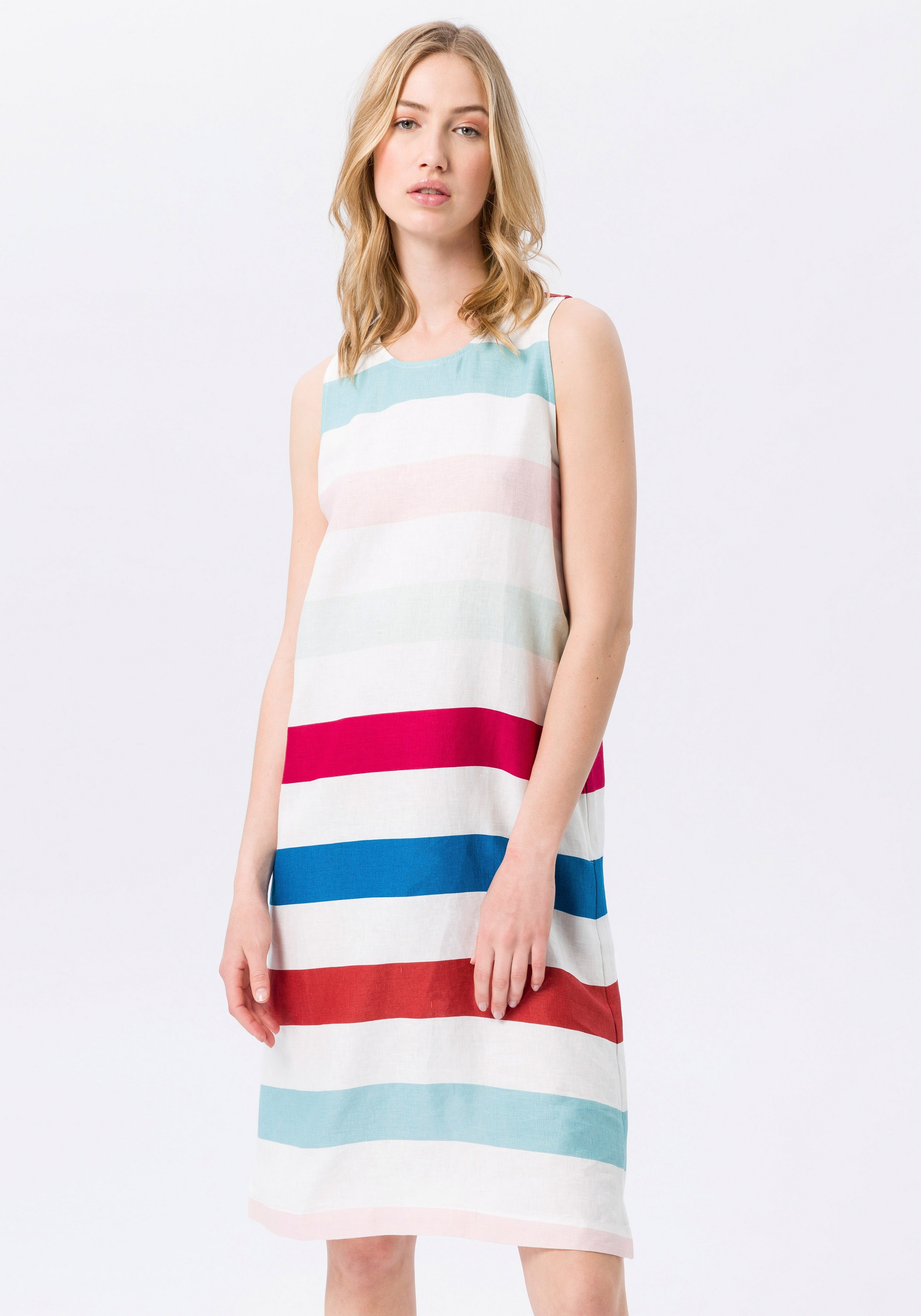 Peter Hahn Sommerkleid Gestreift Schlitz Bestellen Baur