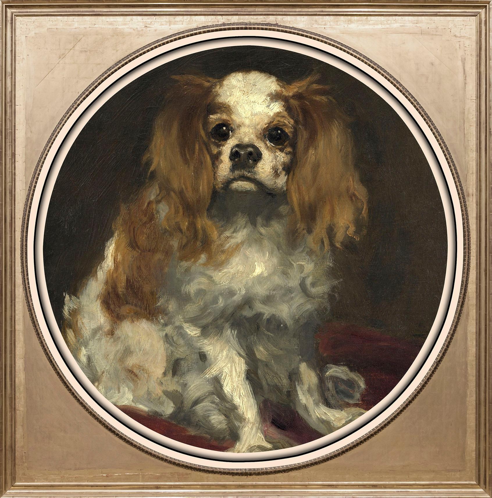 queence Acrylglasbild "Spaniel", Kunst-Gemälde-Tiere-Hund-Hunde-Hundebilder günstig online kaufen