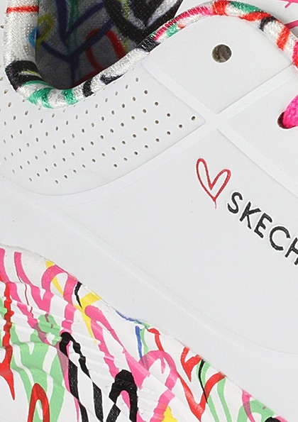 Skechers Kids Sneaker »UNO LITE«, Plateausneaker, Chunky Sneaker, Schnürschuh mit bedruckter Sohle