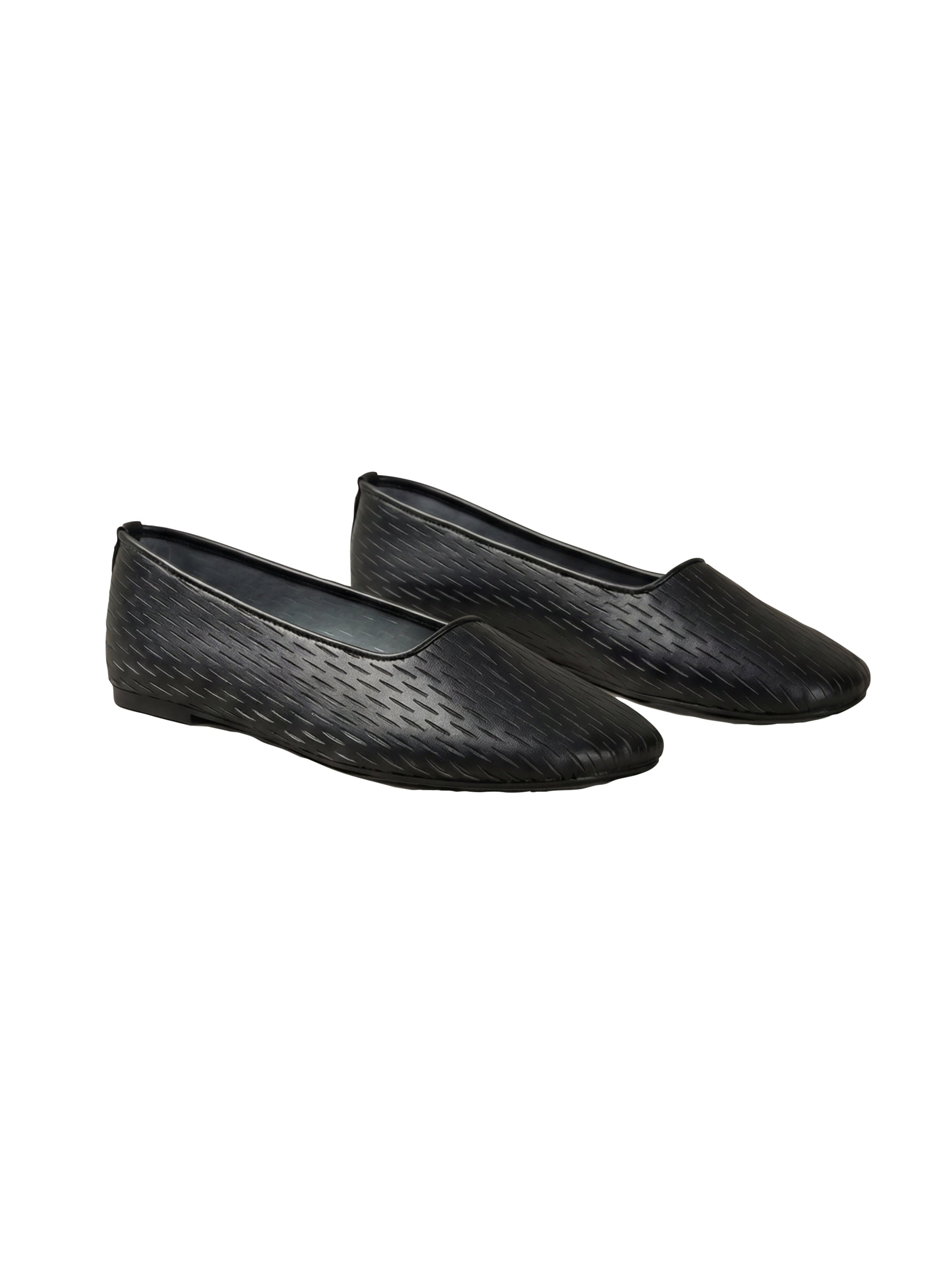 Calvin Klein Ballerina "OBLIQUE BALLERINA CUT LTH" Schlupfschuh, Flats, Loafer mit Textur, schmale Form