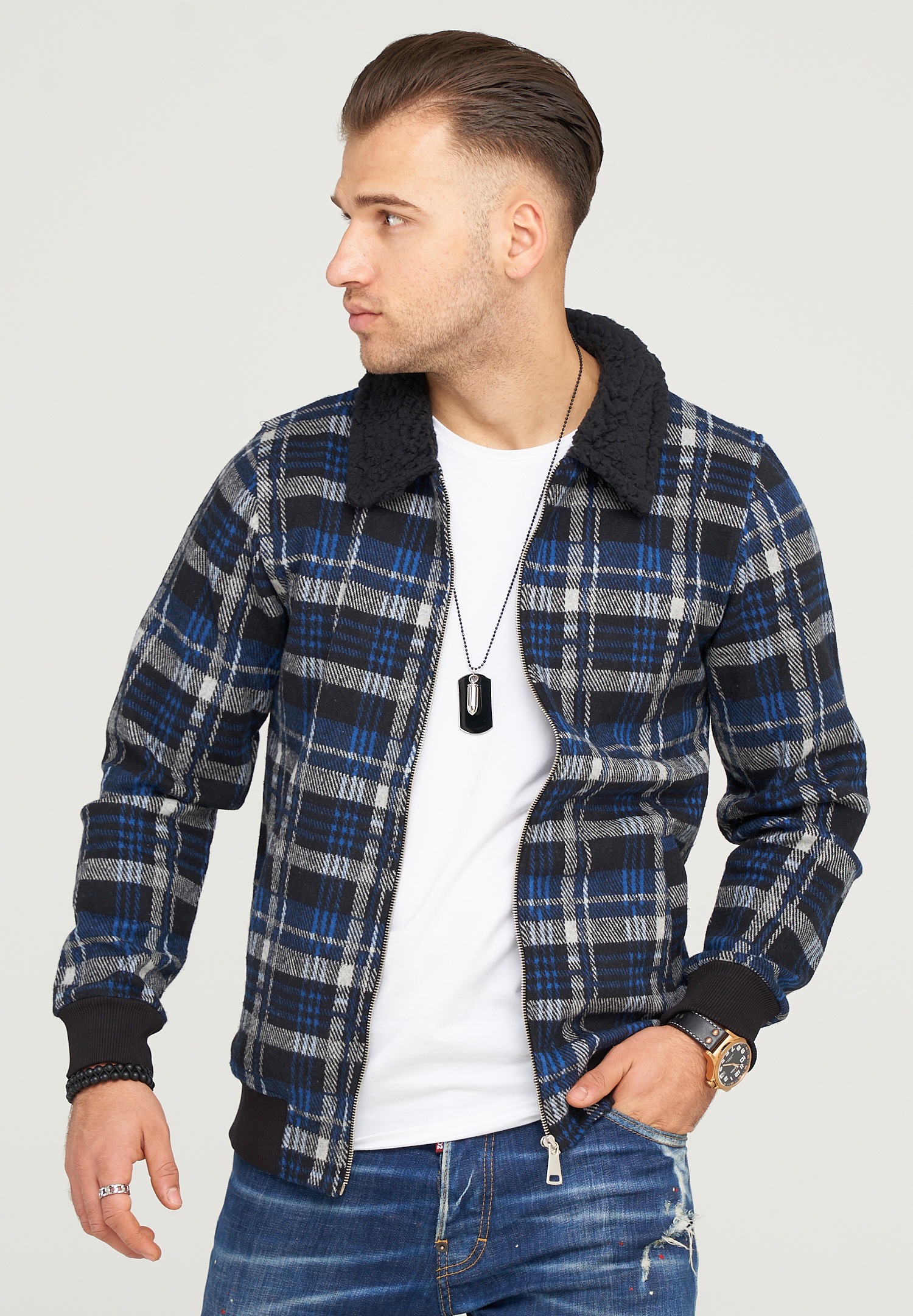 2Y Premium Outdoorjacke »LIJAN«, mit Teddyfell-Kragen