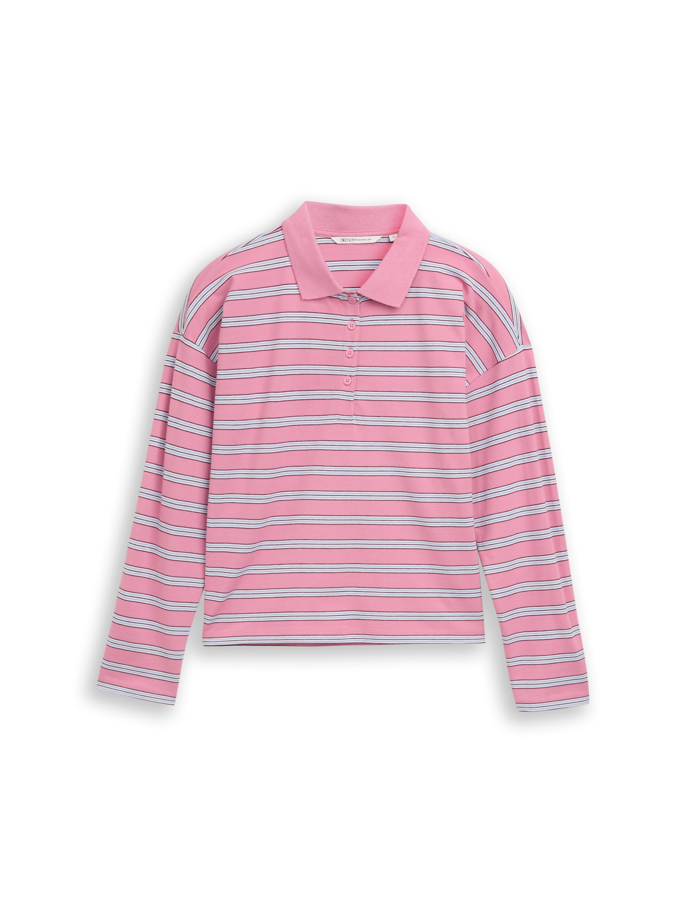 TOM TAILOR Denim Langarmshirt mit Streifen Muster