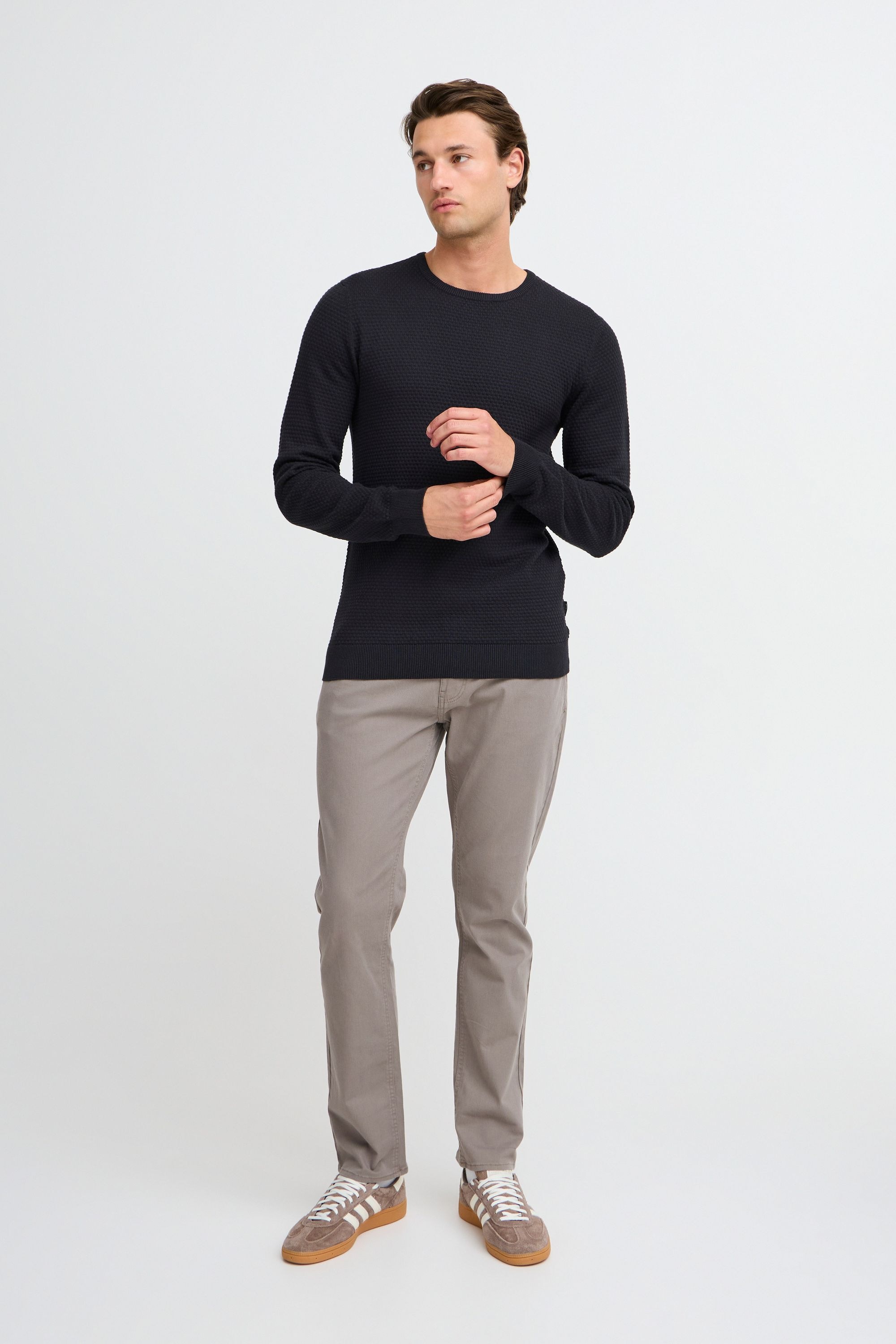 Blend Strickfleece-Pullover "Strickpullover BHREDHILL CREW NECK KNIT NOOS" günstig online kaufen