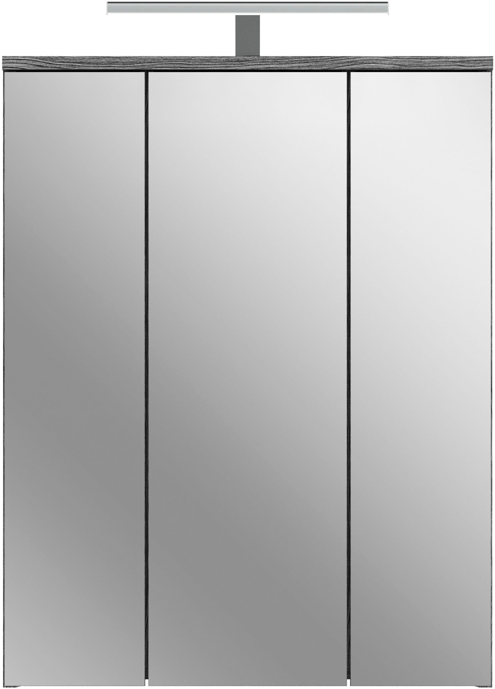 Thumbnail - welltime Badmöbel-Set "LUCCA, 2 teilig, TOPSELLER, inklusive LED Beleuchtung, bestehend aus:" Set, 2 Stk. tlg. Waschbeck...