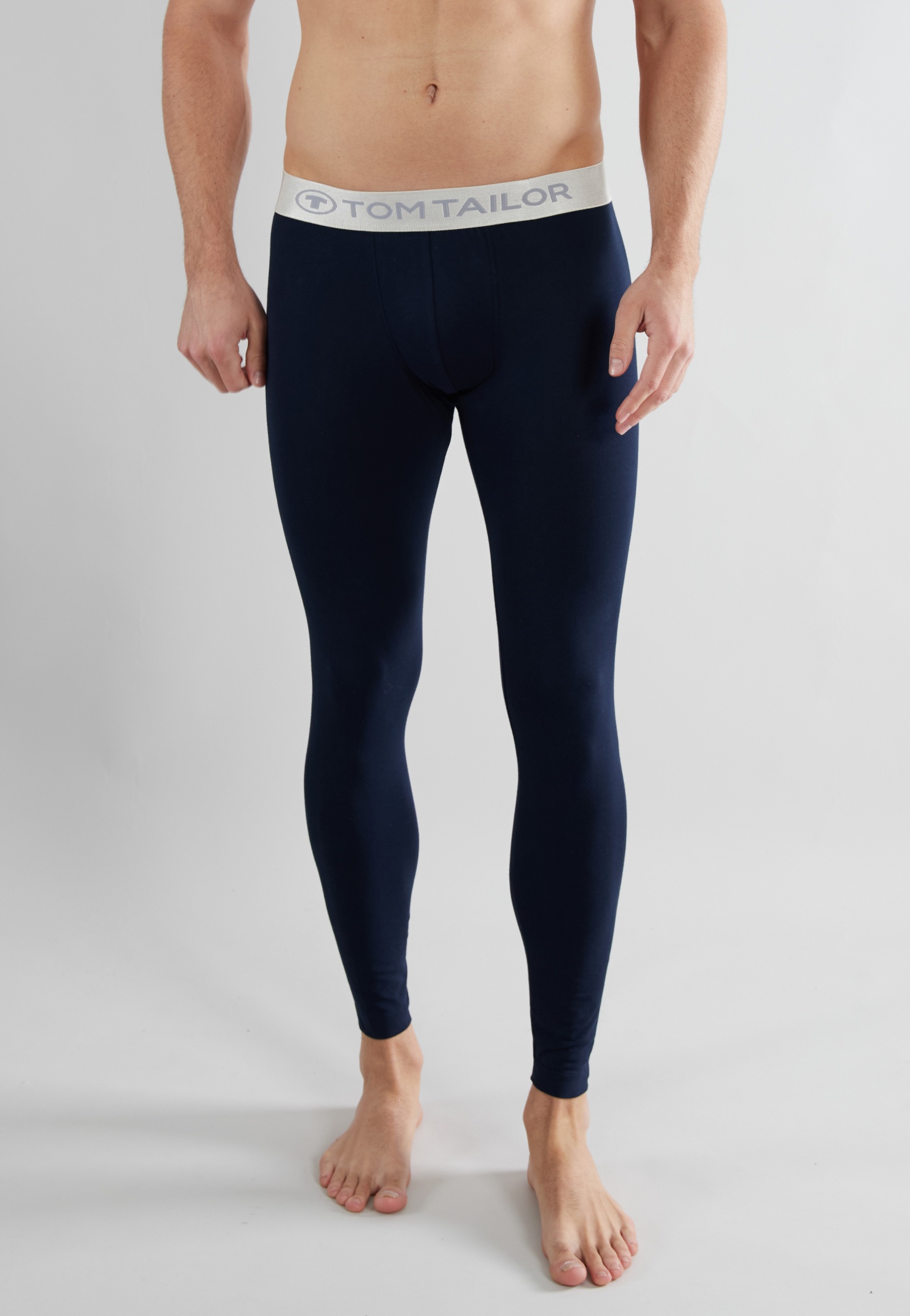 TOM TAILOR Leggings su farblich abgesetzem Logobu...