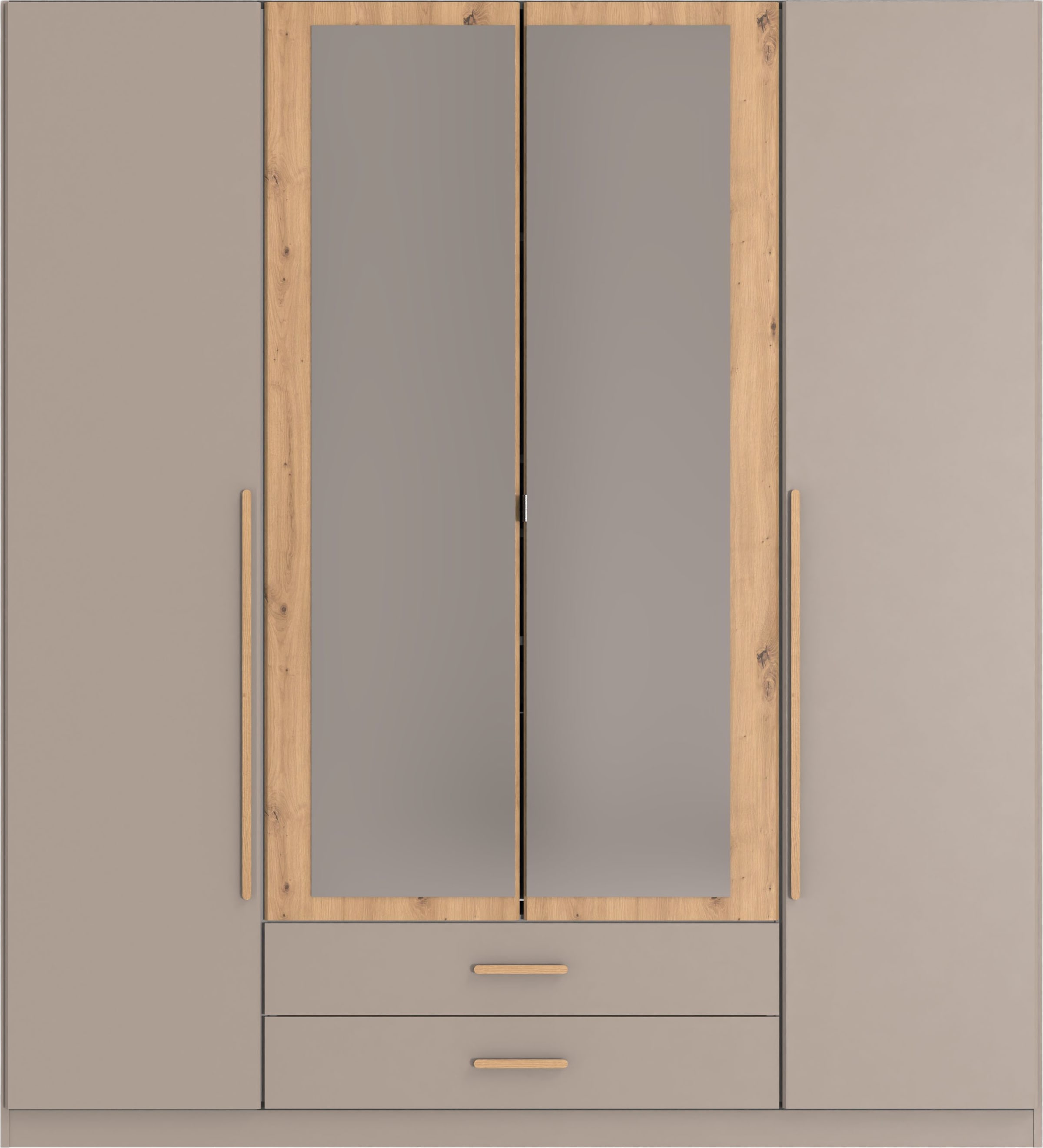 Wimex Kleiderschrank "Marburg erhältlich in den Breiten 135cm & 180cm" inkl. Spiegel und zwei Schubladen