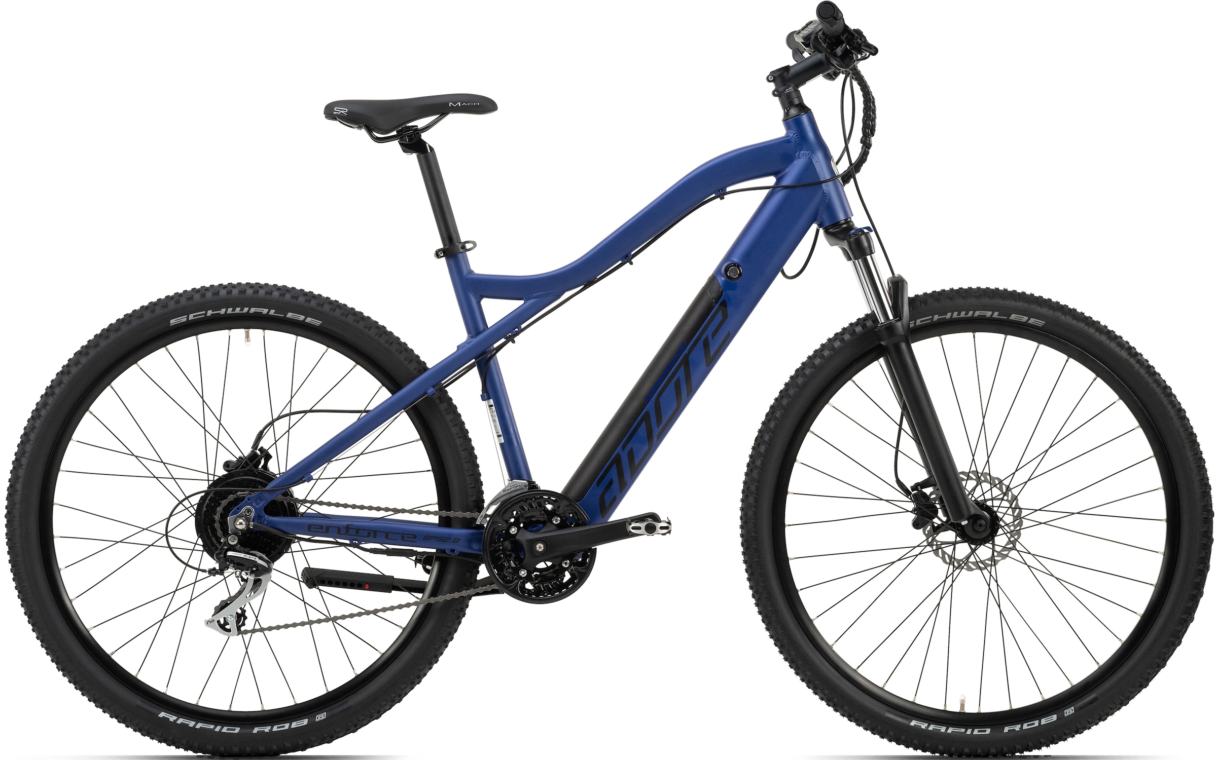 Adore E-Bike "Enforce", 24 Gang, Shimano, Acera, Heckmotor 250 W, Pedelec, Elektrofahrrad für Damen u. Herren, MTB