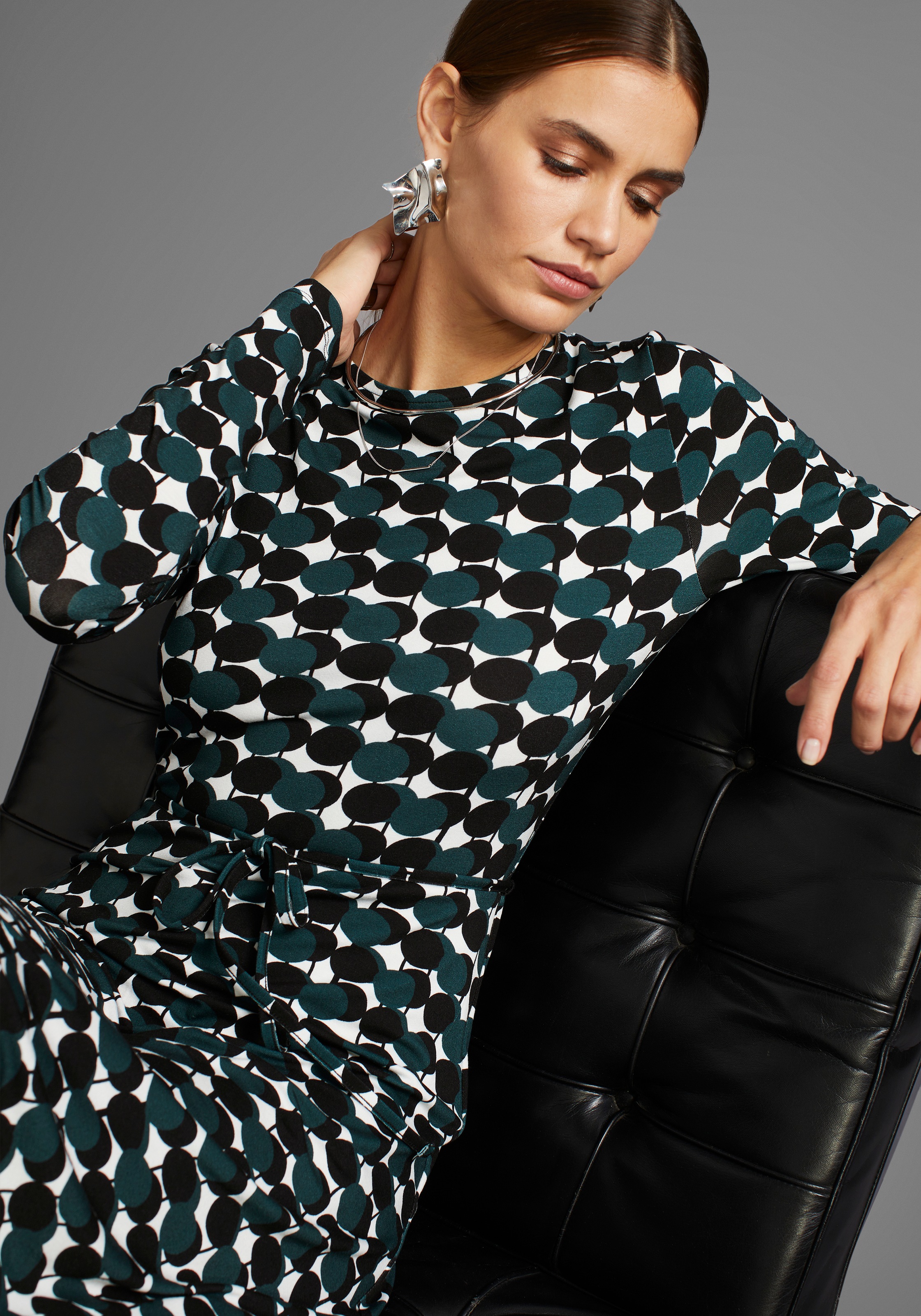 Thumbnail - HECHTER PARIS Jerseykleid, mit modernem Print