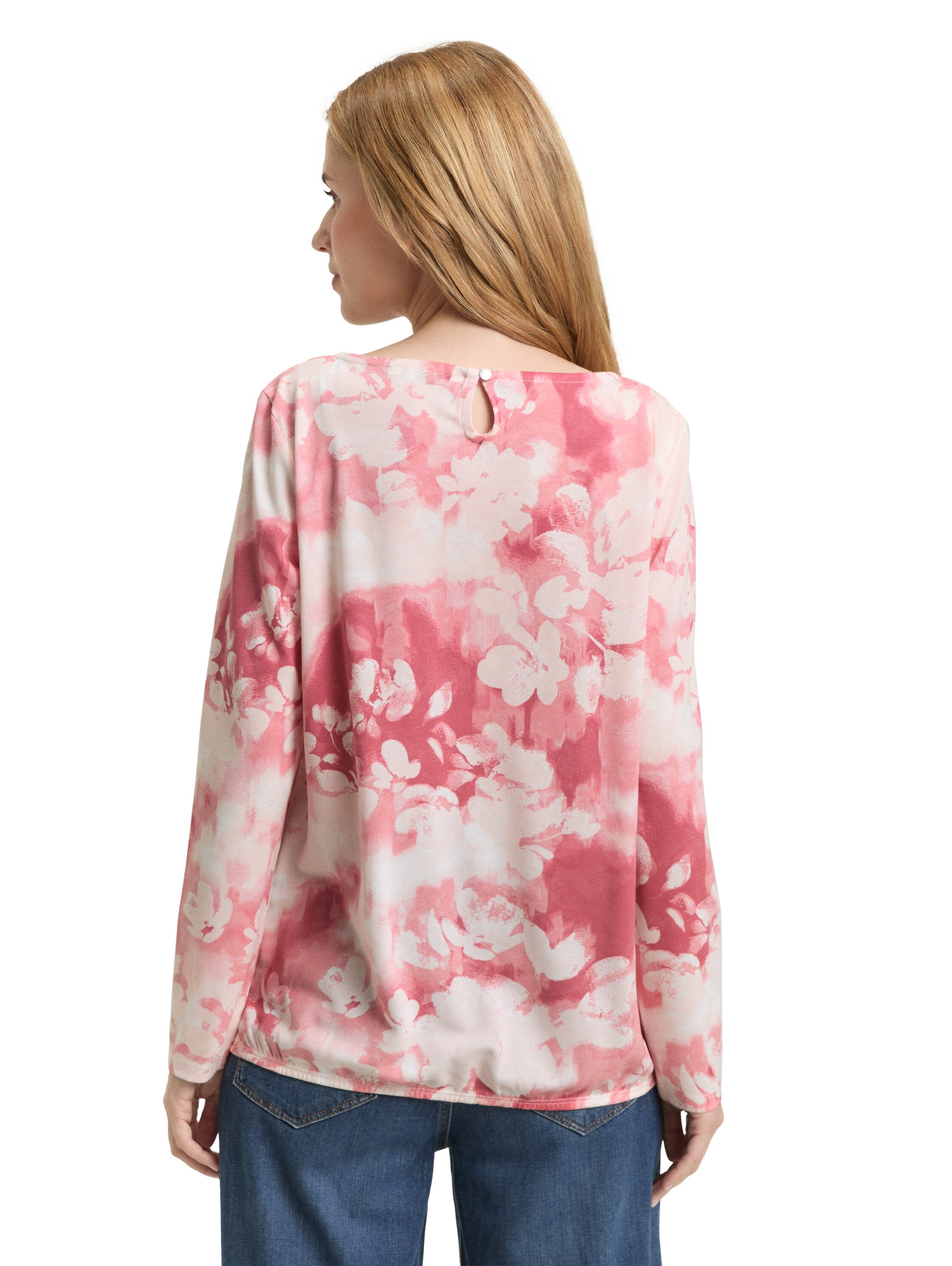 TOM TAILOR Langarmshirt mit All-Over Print günstig online kaufen