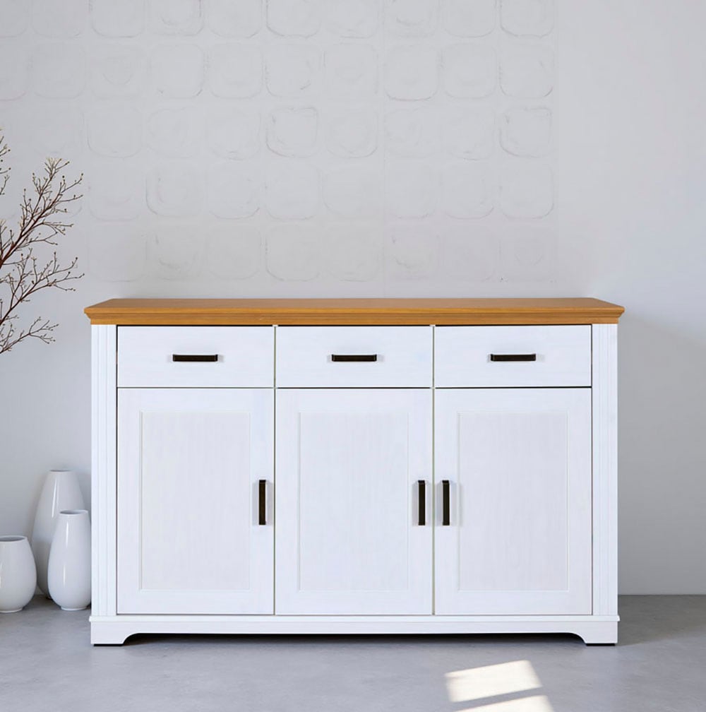 Inter Link Sideboard "Sideboard Maluno" 1 Stk. tlg. Kiefer Massiv, Soft-Clo günstig online kaufen