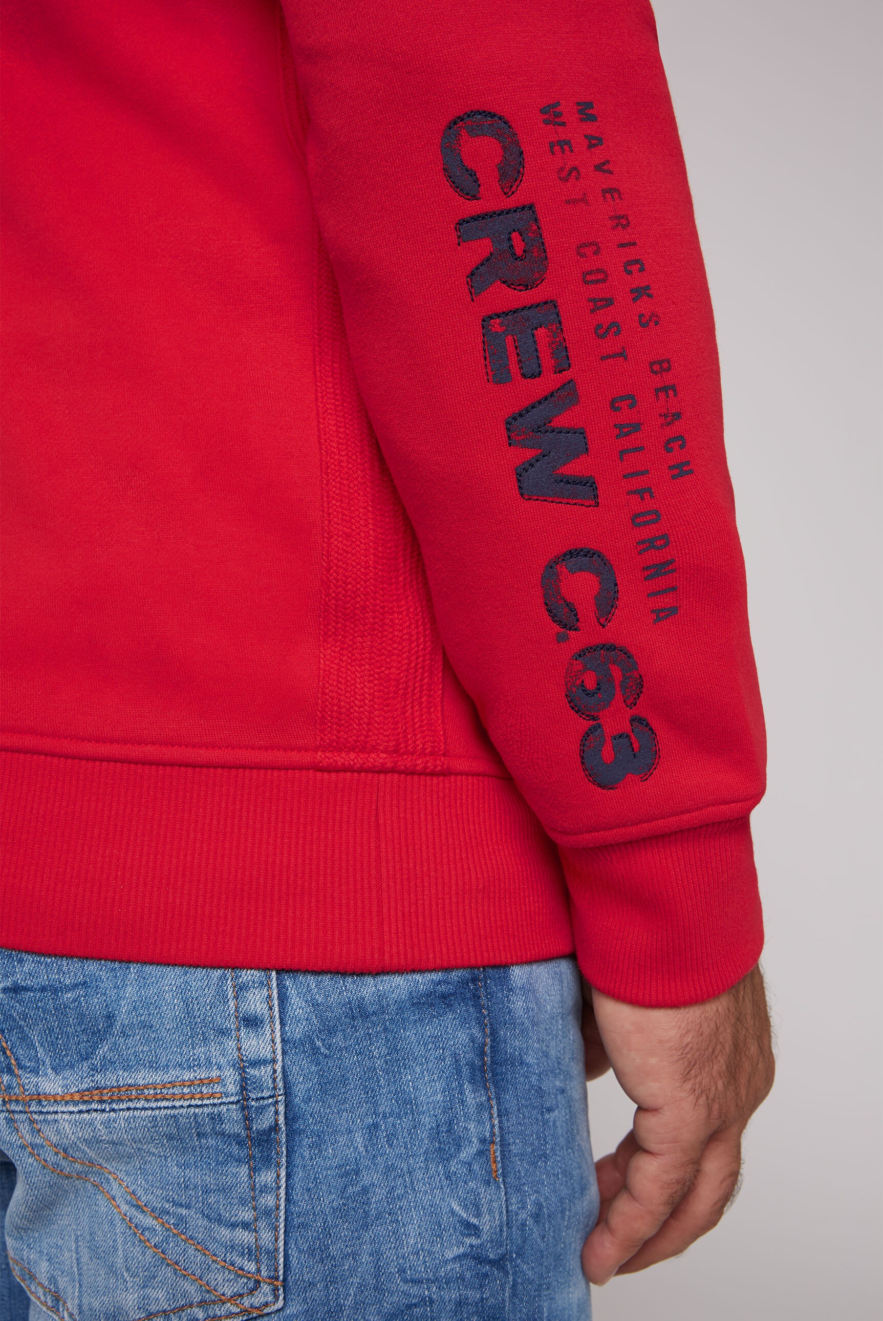 CAMP DAVID Sweatjacke, mit Baumwolle