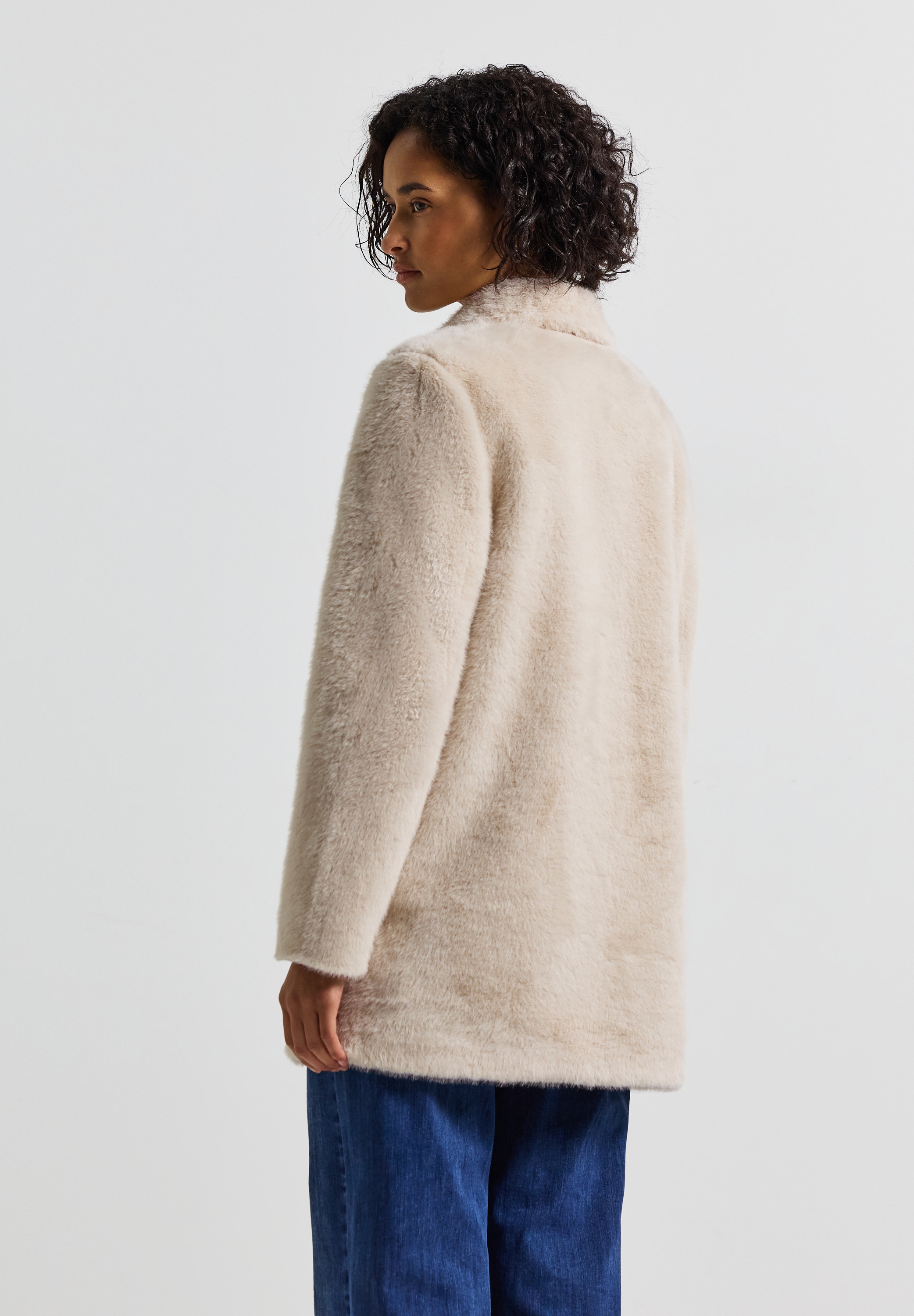 STREET ONE Fellimitatjacke, ohne Kapuze, super weich