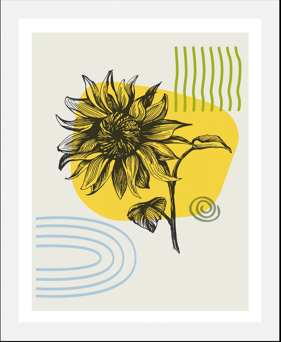 queence Bild "Sunflower", (1 St.), gerahmt günstig online kaufen