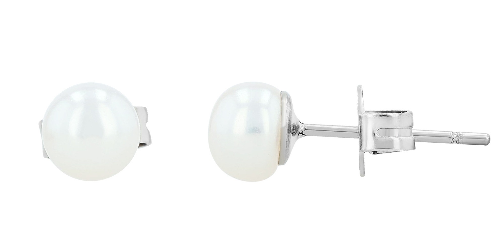 Paar Ohrhänger ADELIA´S "Damen Ohrringe – Ohrstecker aus Edelstahl mit Perle", Damen, Gr. Damen, Edelstahl, silber, Ohrringe, Ein kleines Geschenk mit großer Wirkung 2