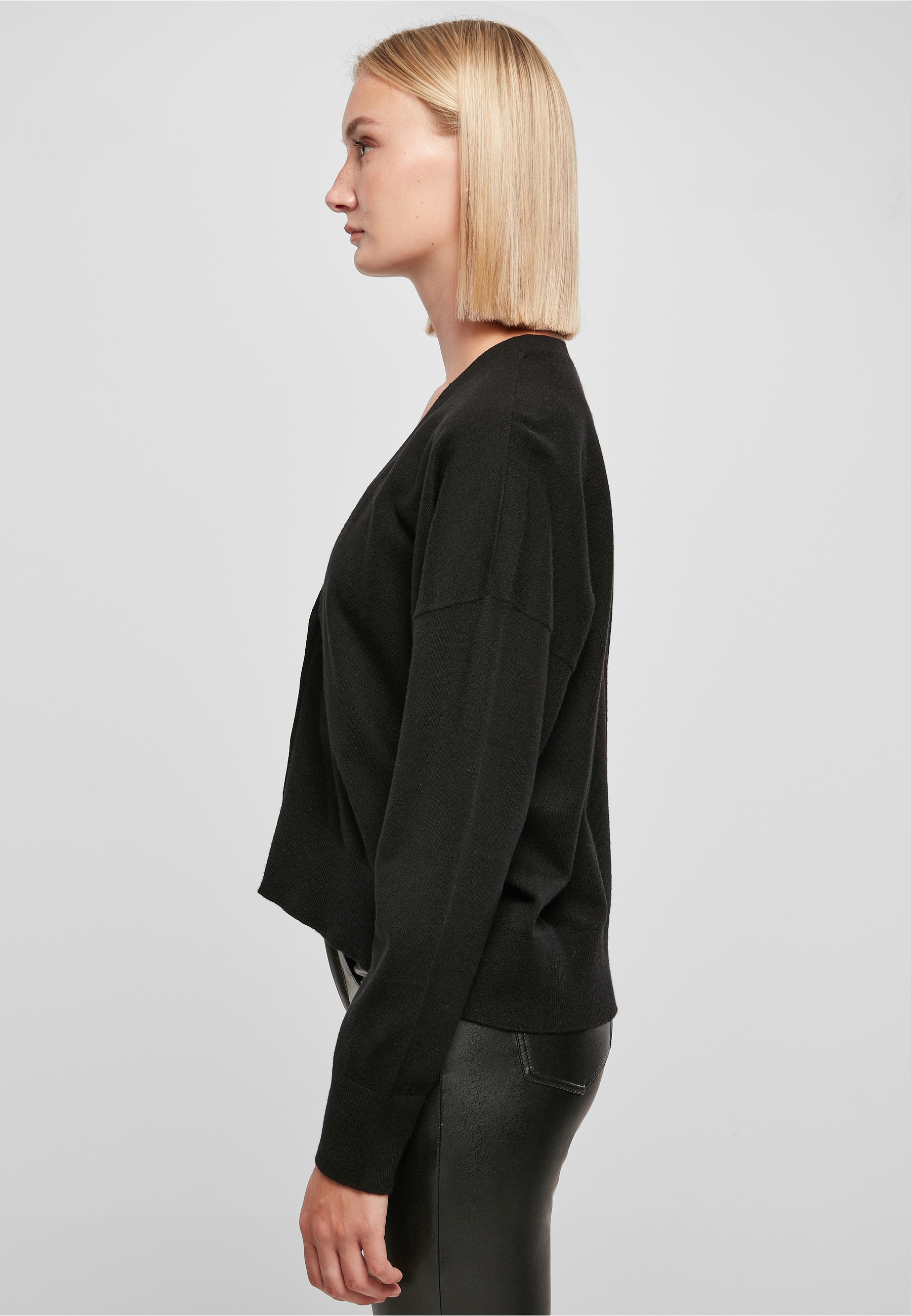 URBAN CLASSICS Cardigan »Urban Classics Damen Ladies Eco Viscose Oversized Cardigan« 1 Stk.