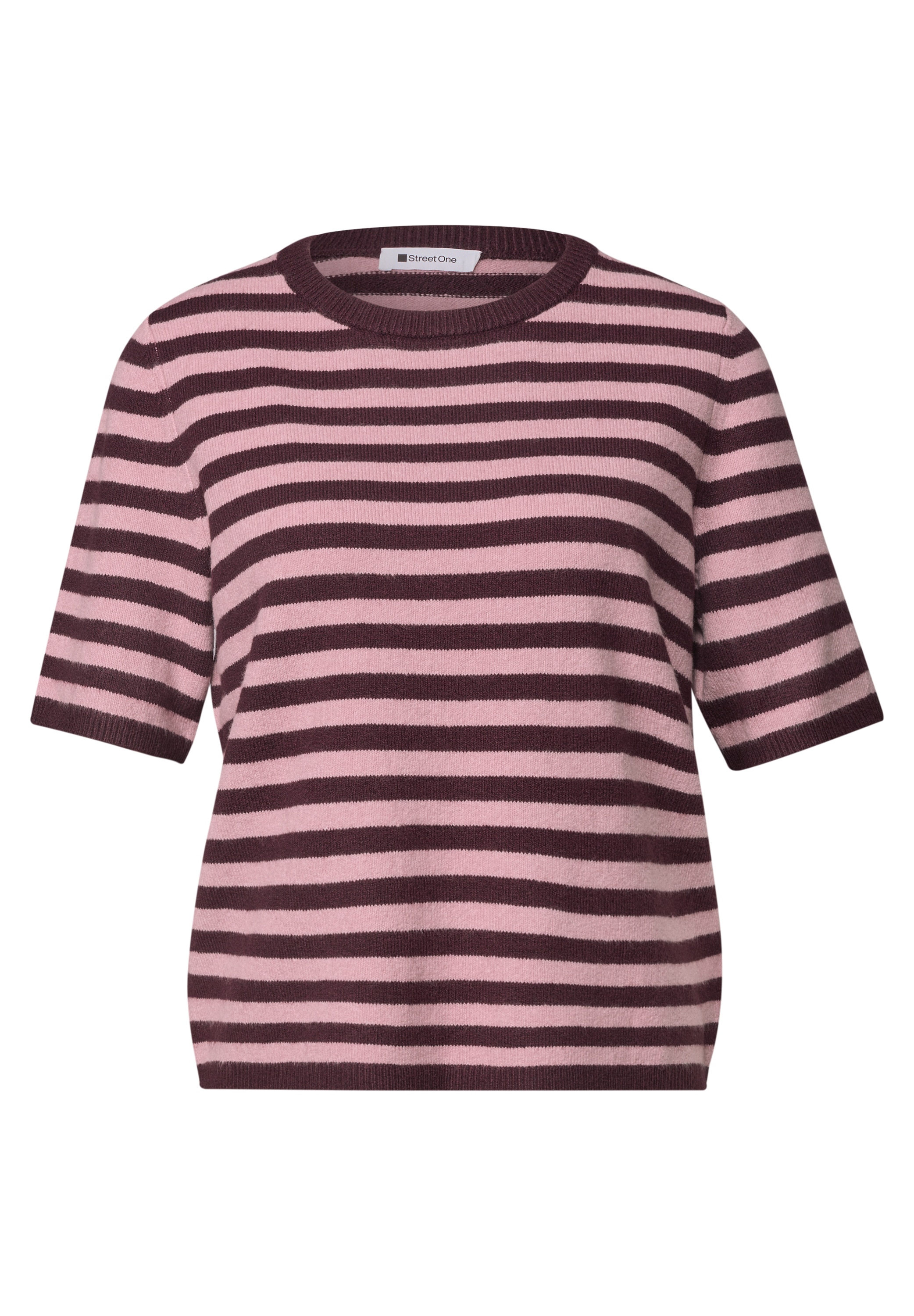 STREET ONE Kurzarmpullover im Streifen-Design