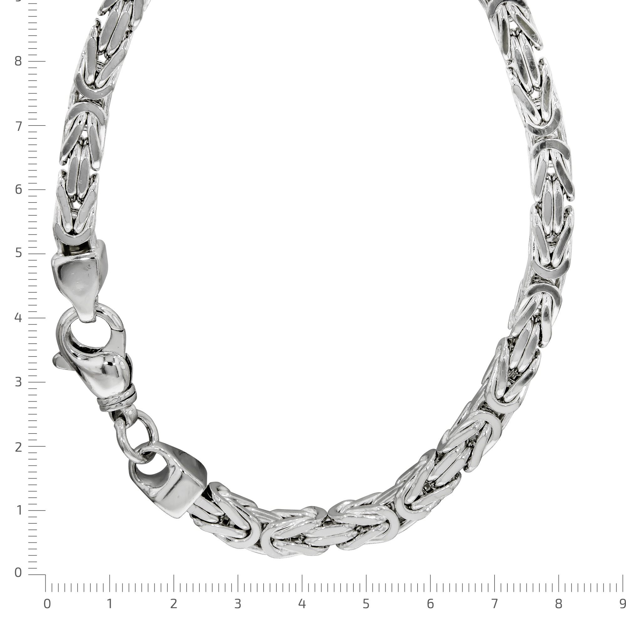 Zeeme Collierkettchen »Silber 925 poliert Königskette 7mm breit«