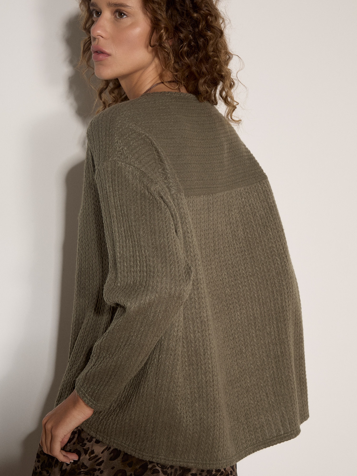 Apricot Strickpullover »Jersey-Oberteil aus Jacquard-Strick« in Oversize-Passform