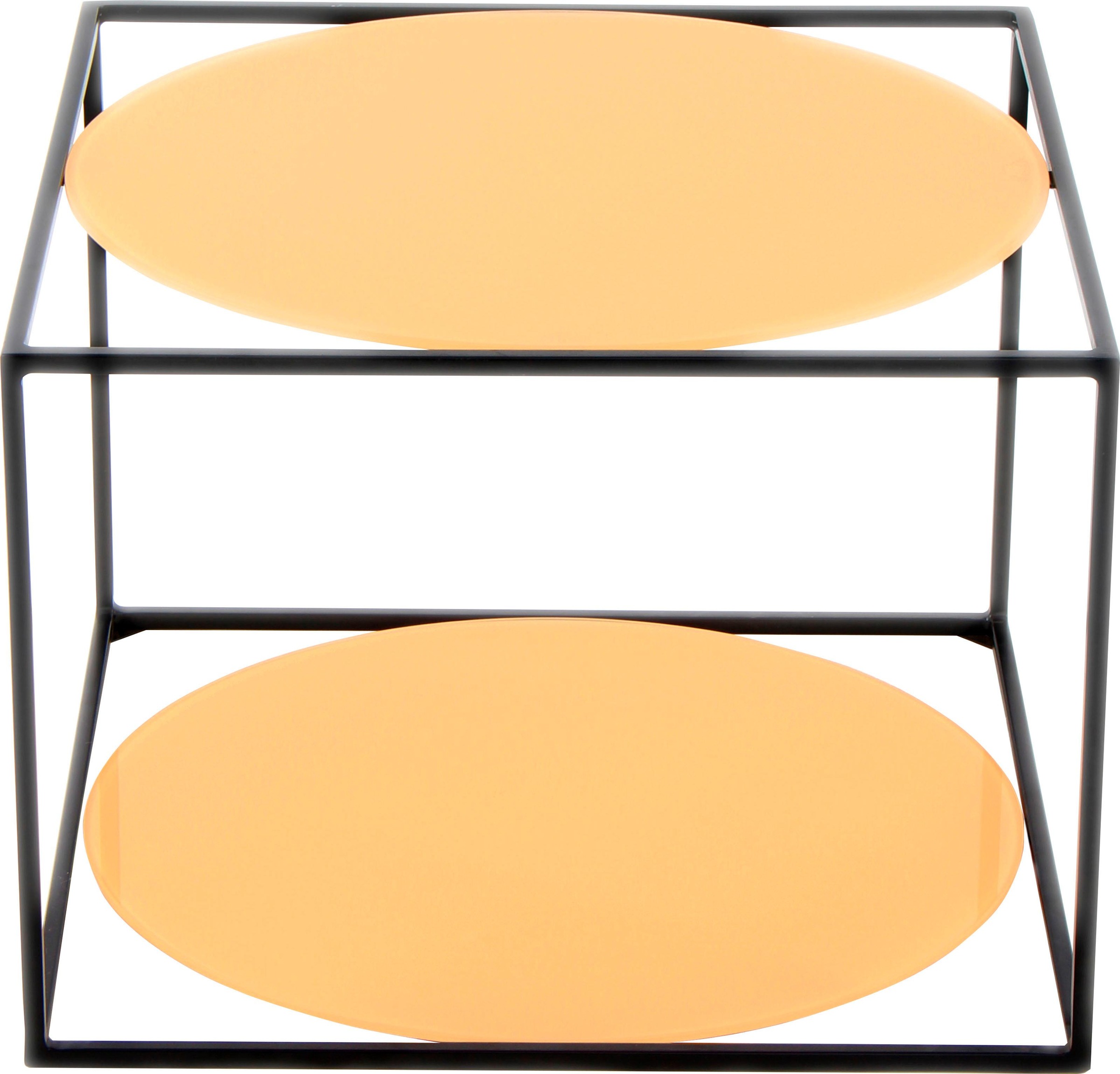 KAYOOM Cody Side Table Orange/Black 50x36x50cm 2